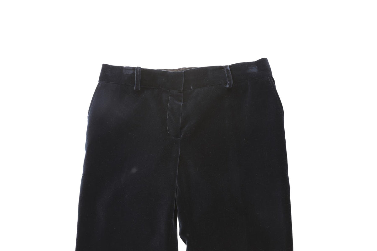 BELLA FREUD BLUE VELVET FLARED PANTS UK 8