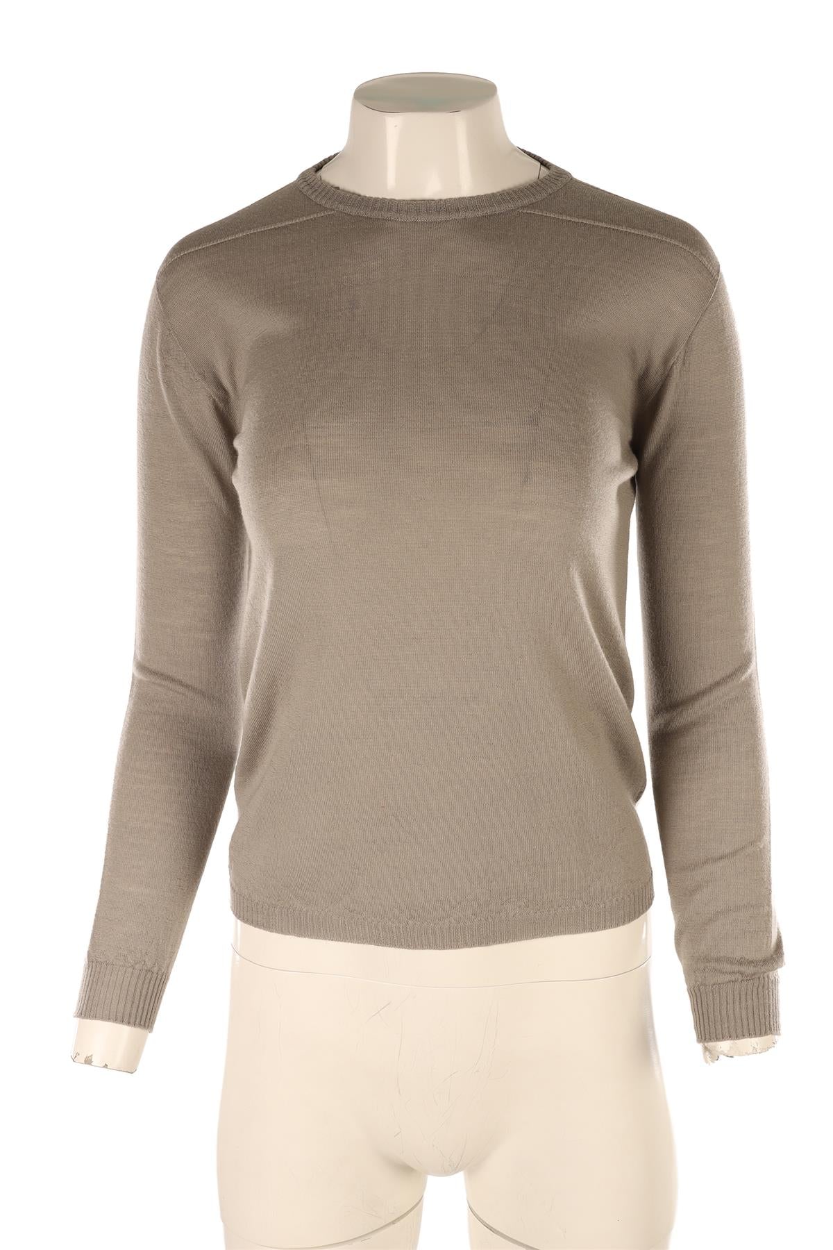 RICK OWENS GREY WOOL SWEATER UK 12
