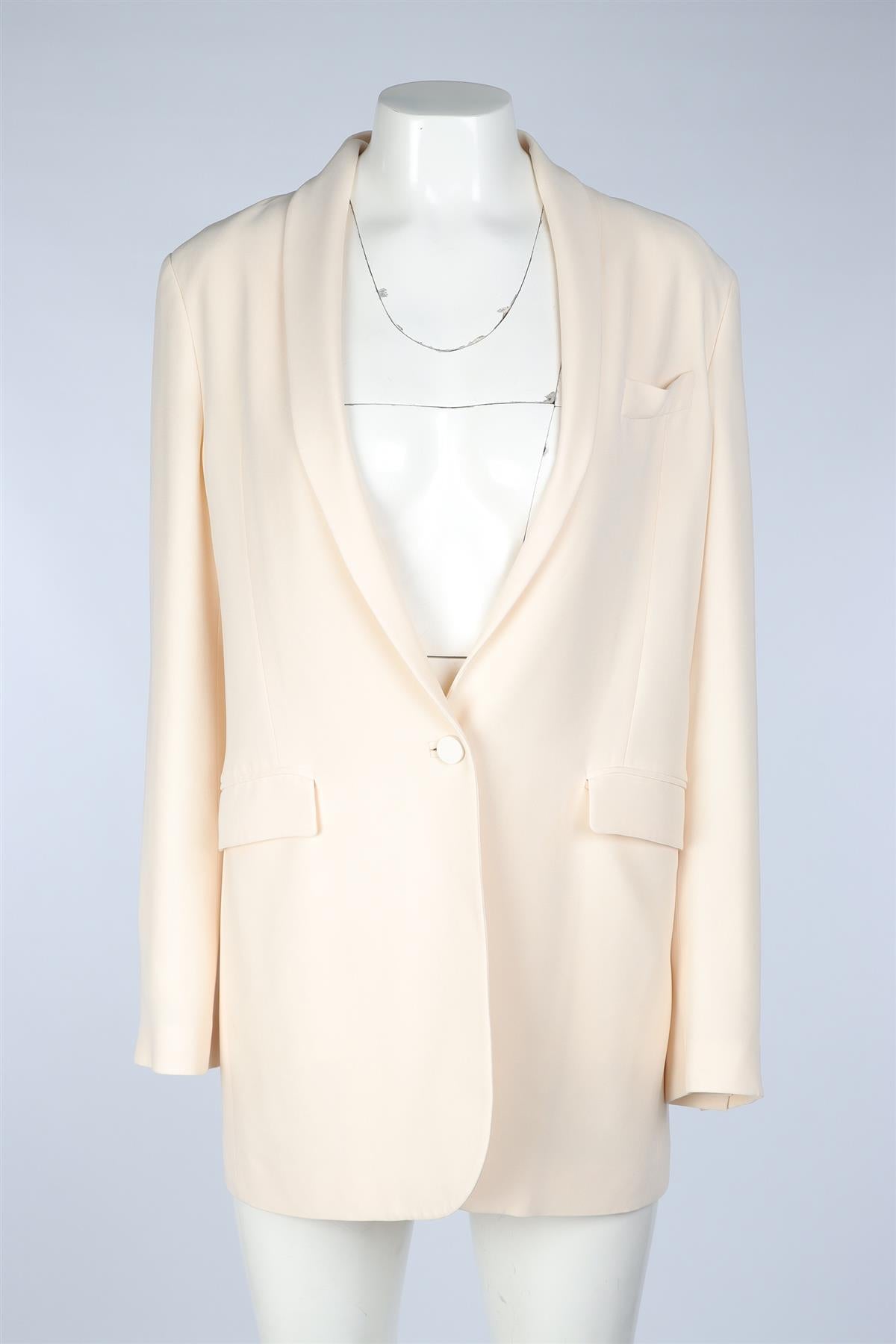 GUCCI CREAM SILK BLAZER IT 46 UK 14