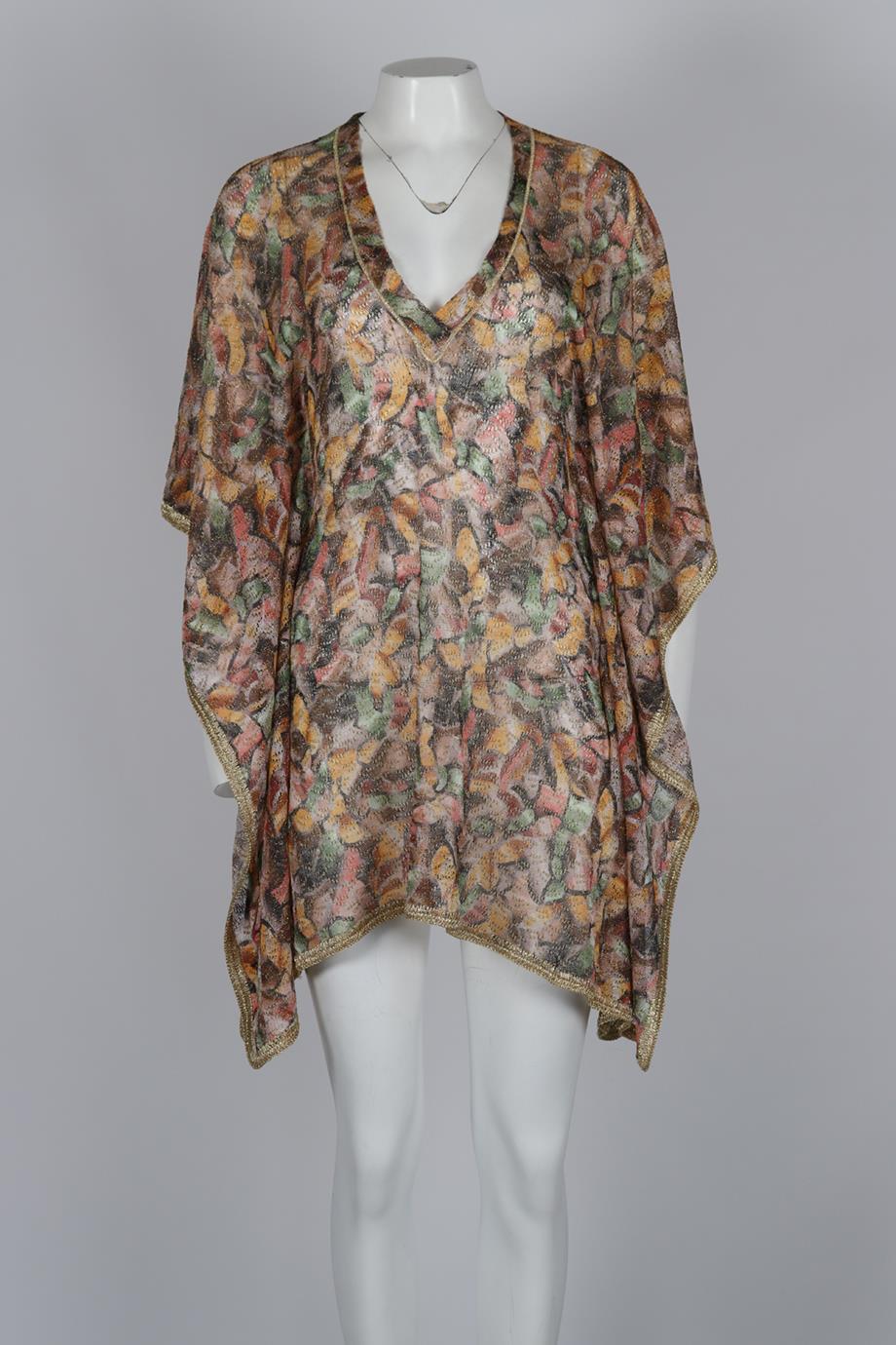 MISSONI MARE CROCHET KNIT KAFTAN MEDIUM