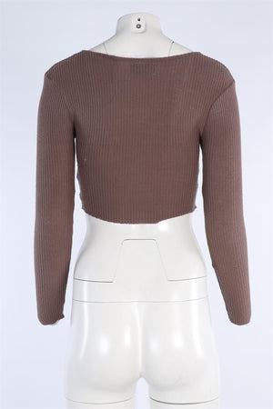JOAH BROWN BROWN CARDIGAN XSMALL/SMALL