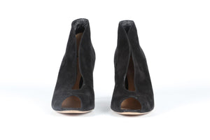 GIANVITO ROSSI BLACK SUEDE ANKLE BOOTS EU 39 UK 6 US 9