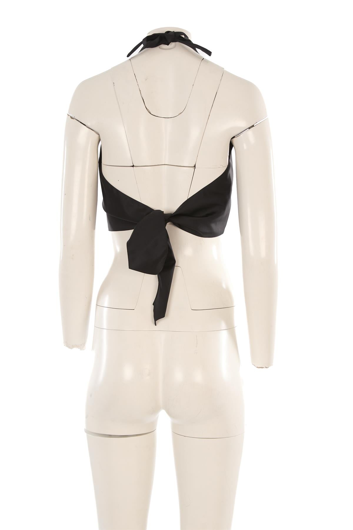 PRADA BLACK RE-NYLON TOP IT 40 UK 8