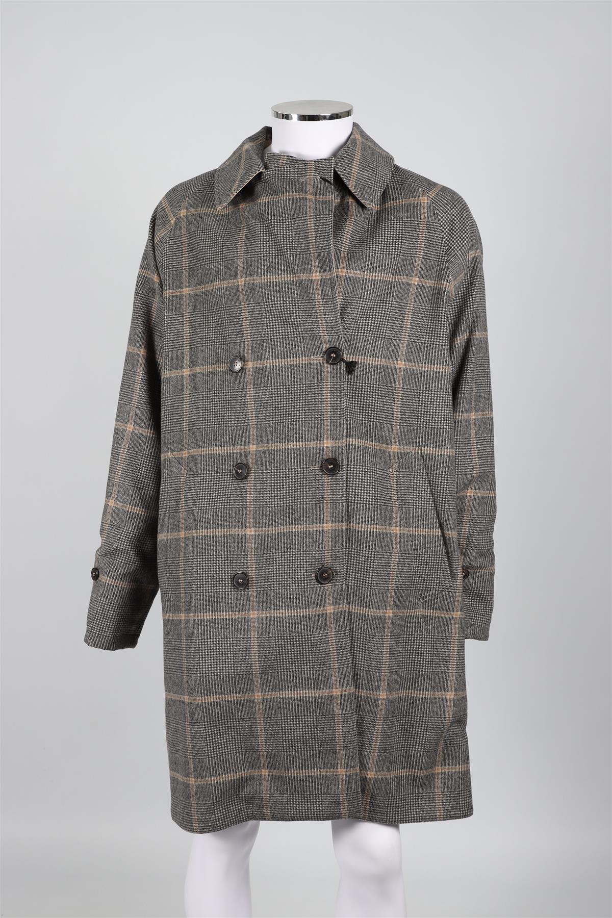 MACKINTOSH GREY MEN'S WOOL COAT UK 42