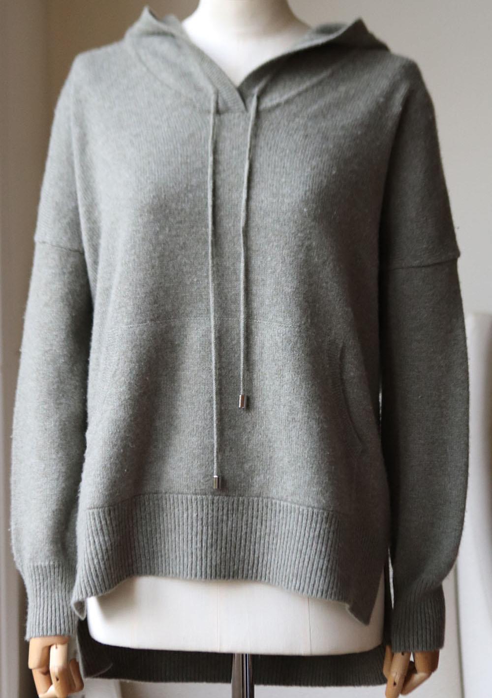 LUCY NAGLE WOOL AND CASHMERE BLEND HOODIE XSMALL/SMALL