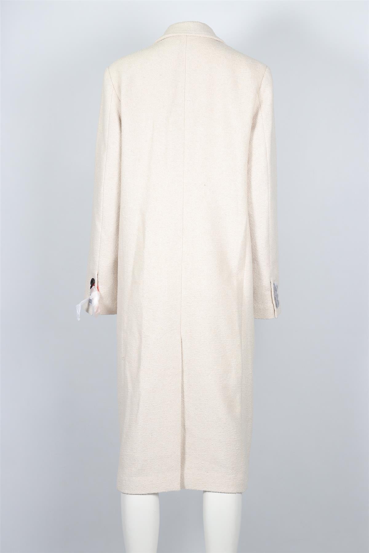 MEOTINE CREAM WOOL COAT XSMALL-SMALL