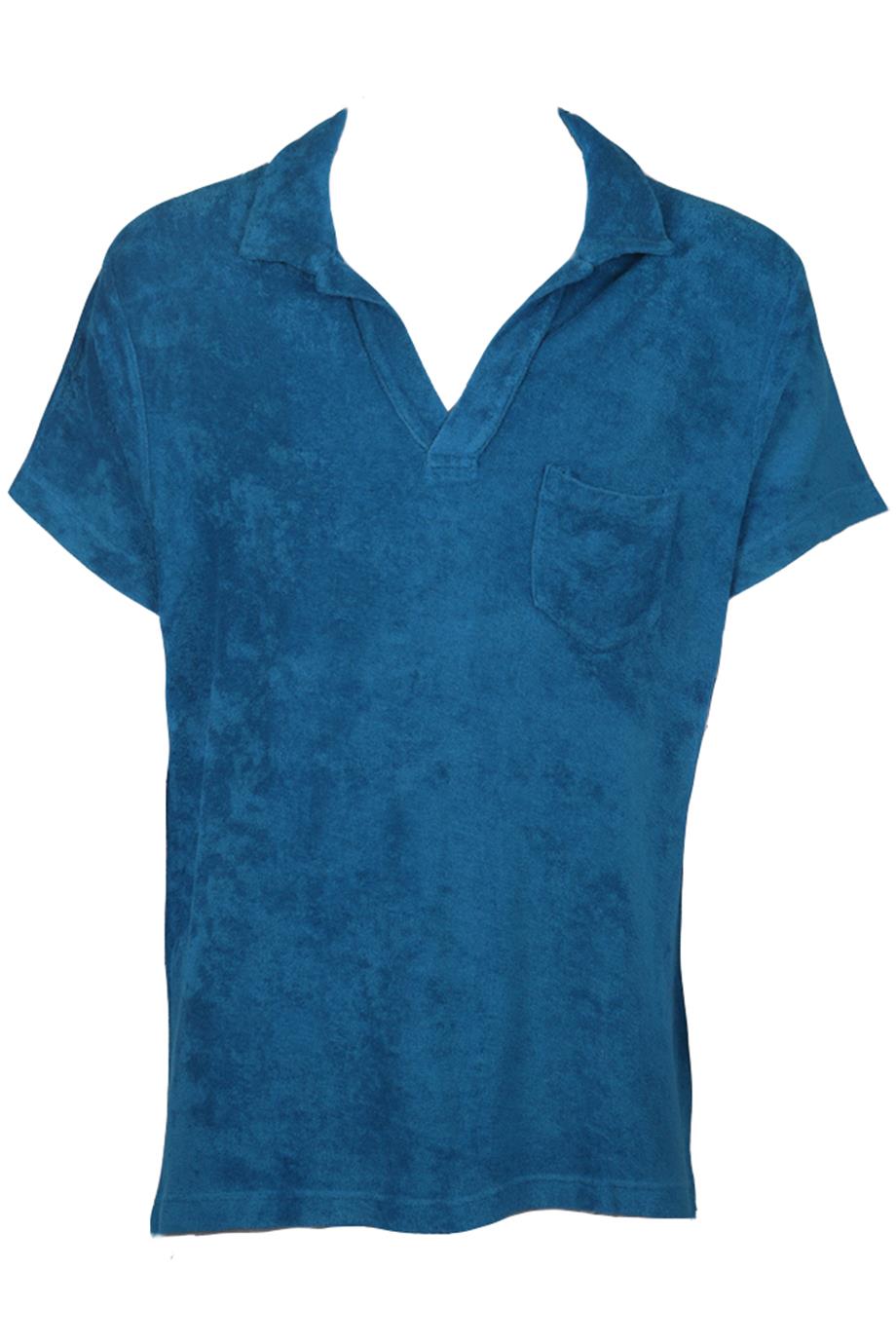 ORLEBAR BROWN MEN'S TERRY CLOTH SHIRT XLARGE
