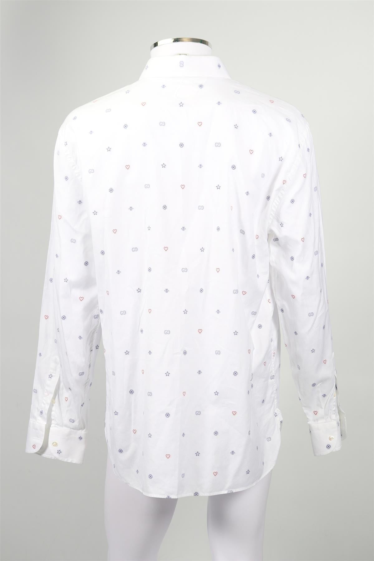 GUCCI MEN'S COTTON SHIRT IT 46 UK/US CHEST 36