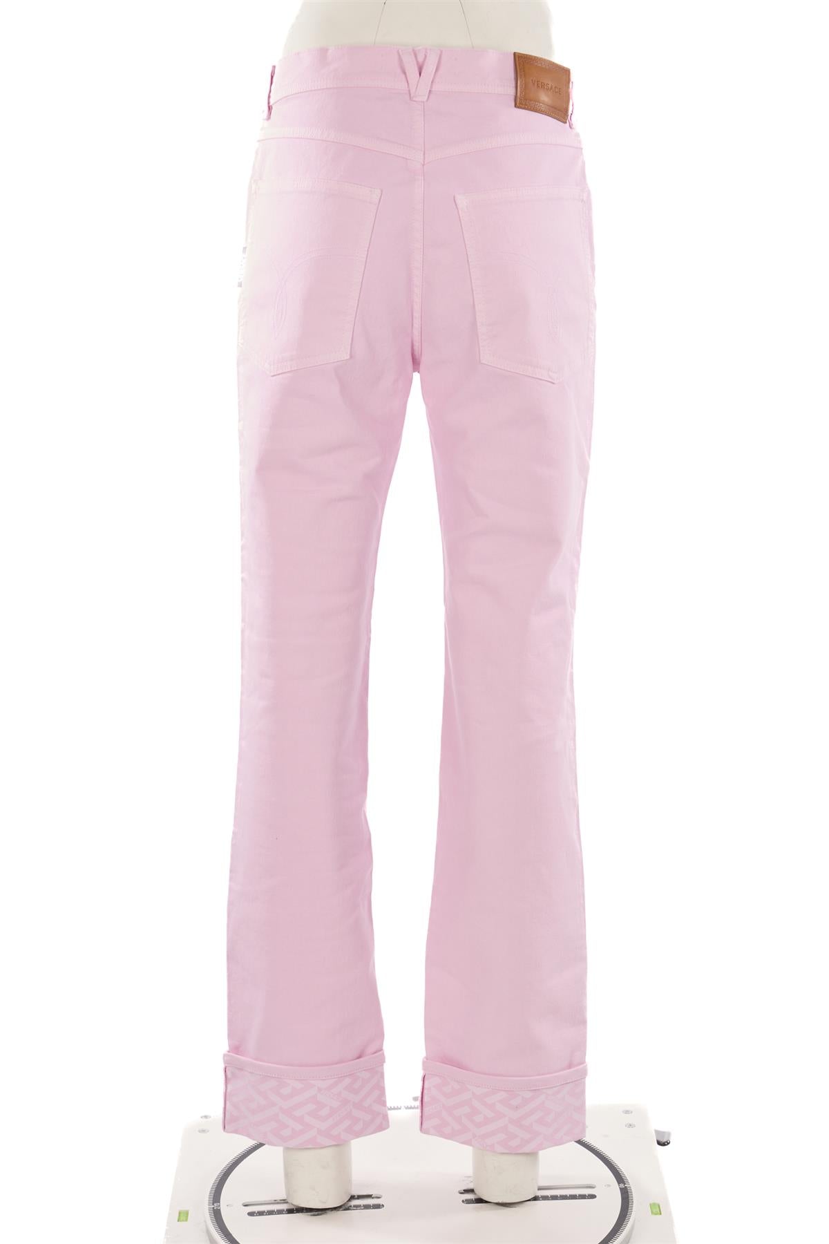 VERSACE PINK HIGH RISE STRAIGHT LEG JEANS W29 UK 10-12