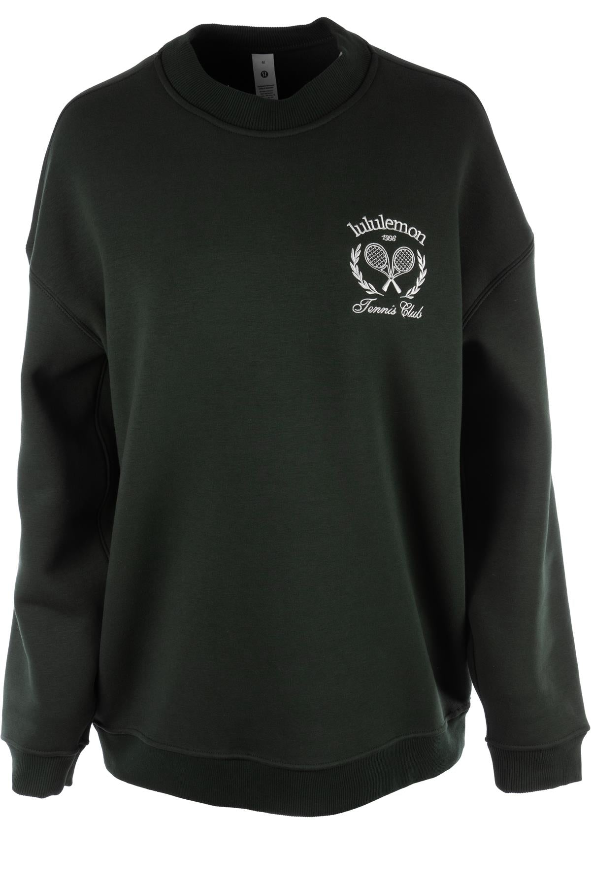 LULULEMON GREEN COTTON SWEATSHIRT MEDIUM