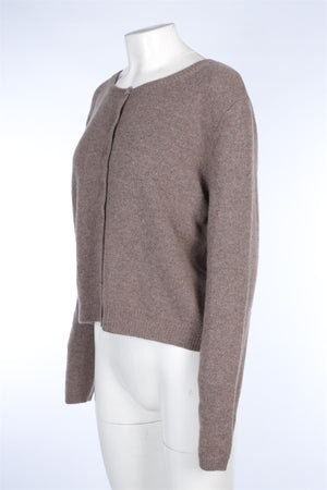 REFORMATION BROWN CASHMERE CARDIGAN XLARGE