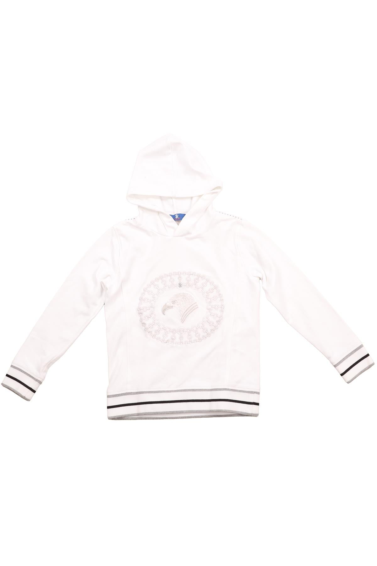 STEFANO RICCI WHITE KIDS BOYS HOODIE 8 YRS