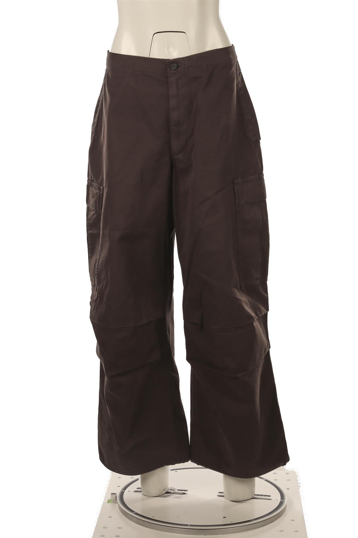 SKIMS GREY COTTON CARGO PANTS SMALL