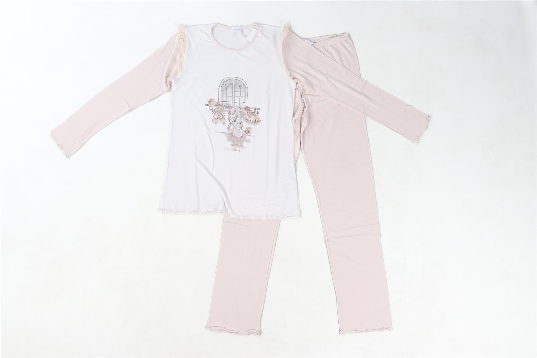 LA PERLA PINK KIDS GIRLS PYJAMA SET 12 YEARS