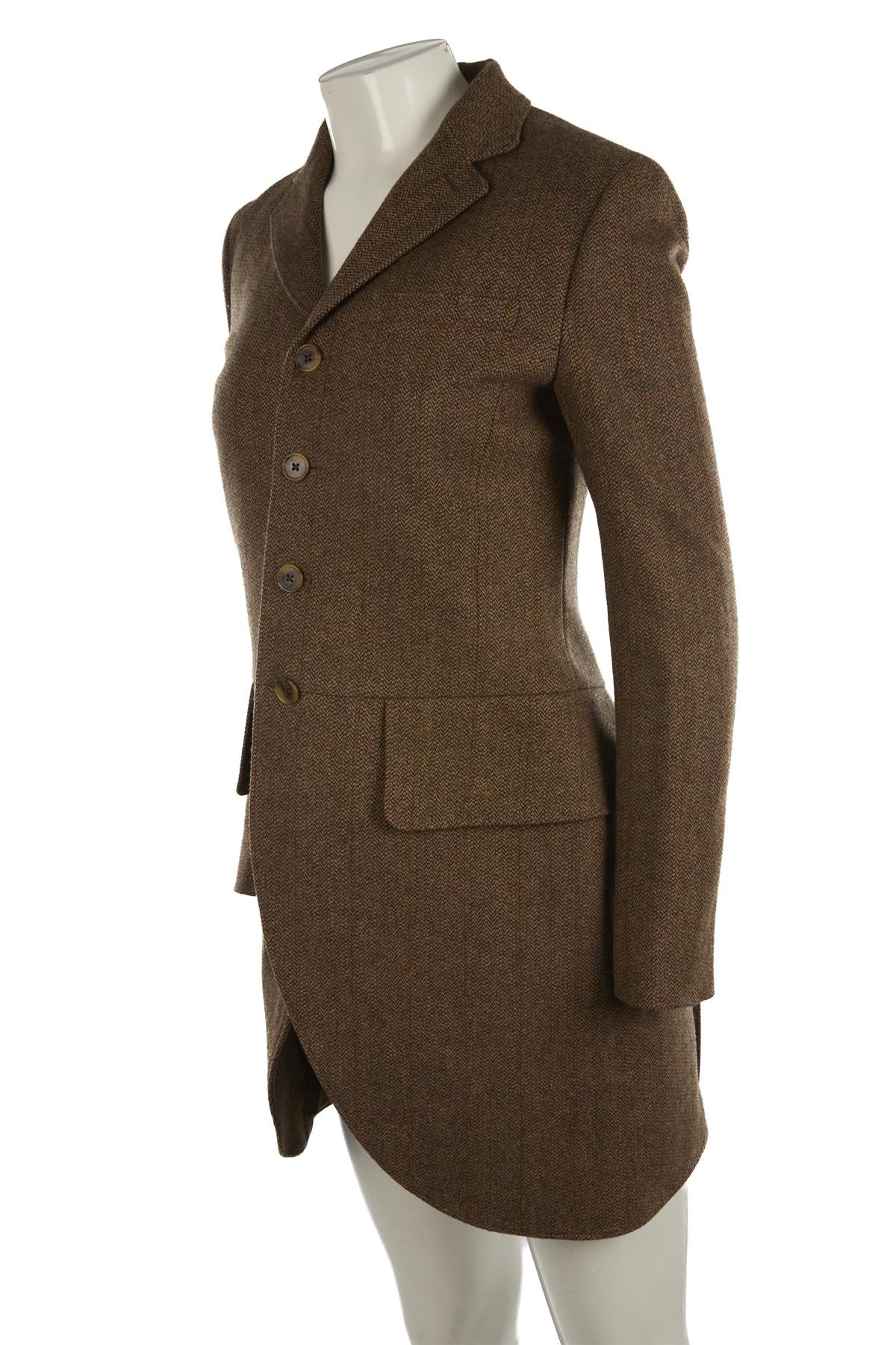 RALPH LAUREN BROWN WOOL BLAZER US 6 UK 10