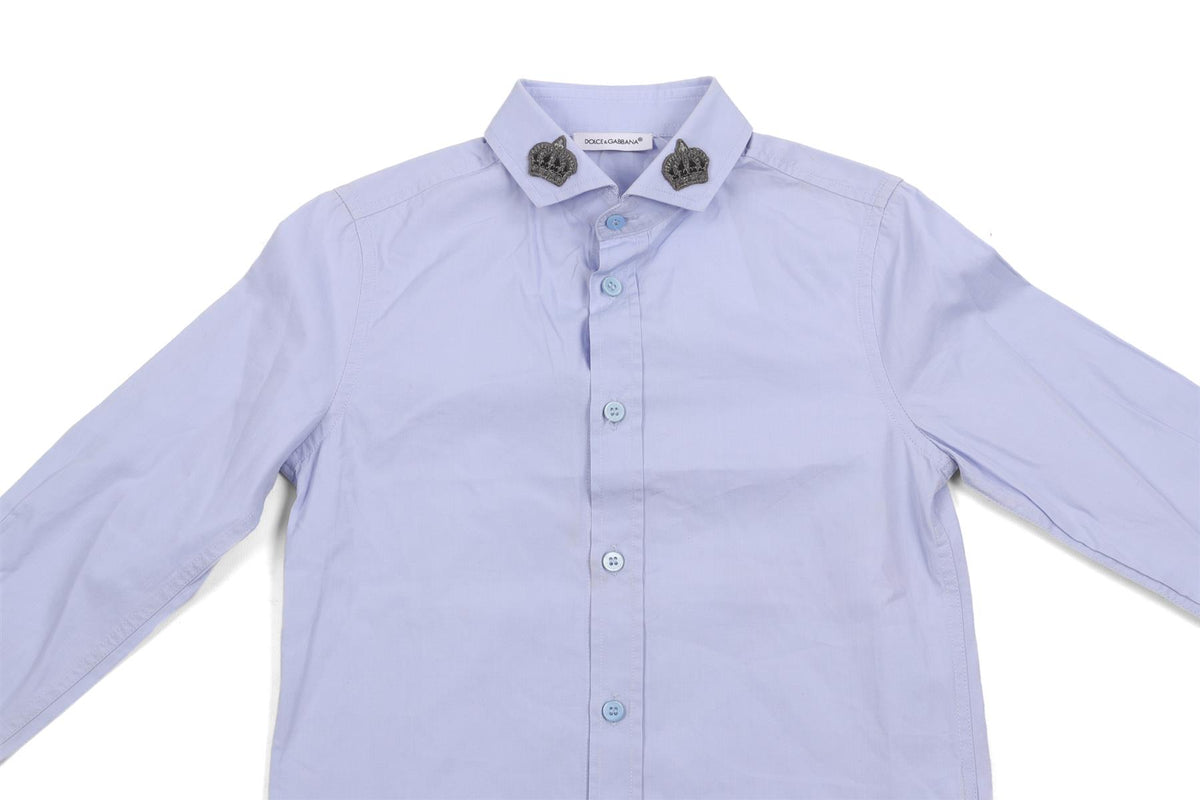 DOLCE & GABBANA BLUE KIDS BOYS SHIRT 4 YEARS