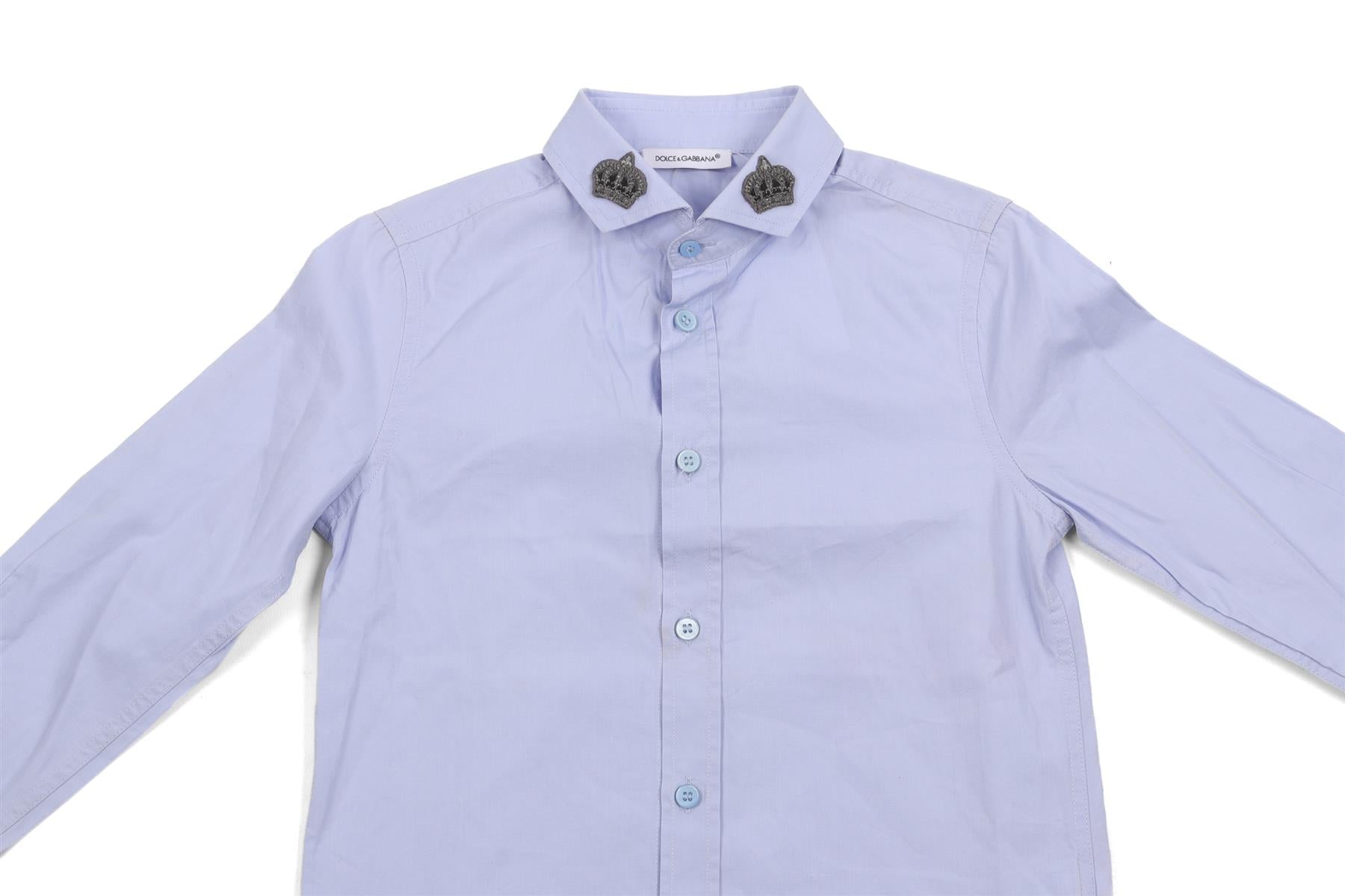 DOLCE & GABBANA BLUE KIDS BOYS SHIRT 4 YEARS