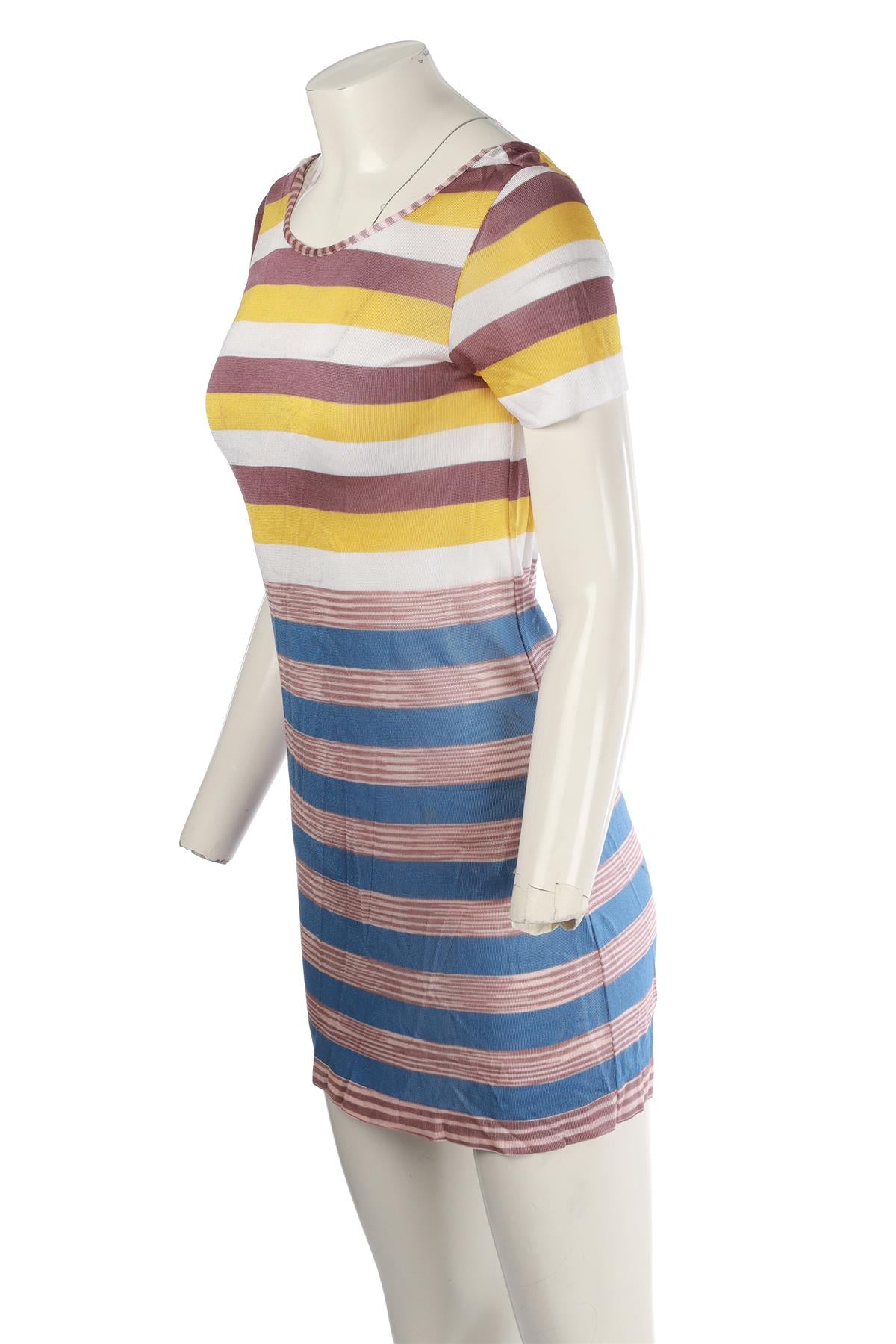 MISSONI MARE MULTI KNIT MINI DRESS IT 40 UK 8