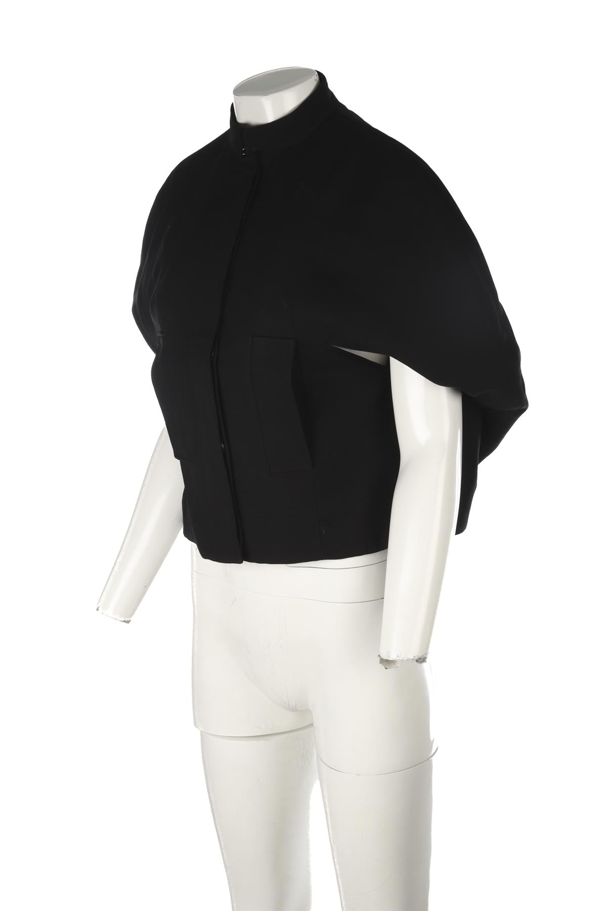 ALEXANDER MCQUEEN BLACK WOOL JACKET IT 40 UK 8