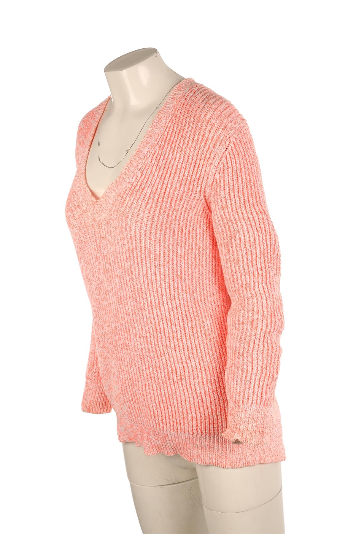 STELLA MCCARTNEY ORANGE COTTON SWEATER IT 38 UK 6
