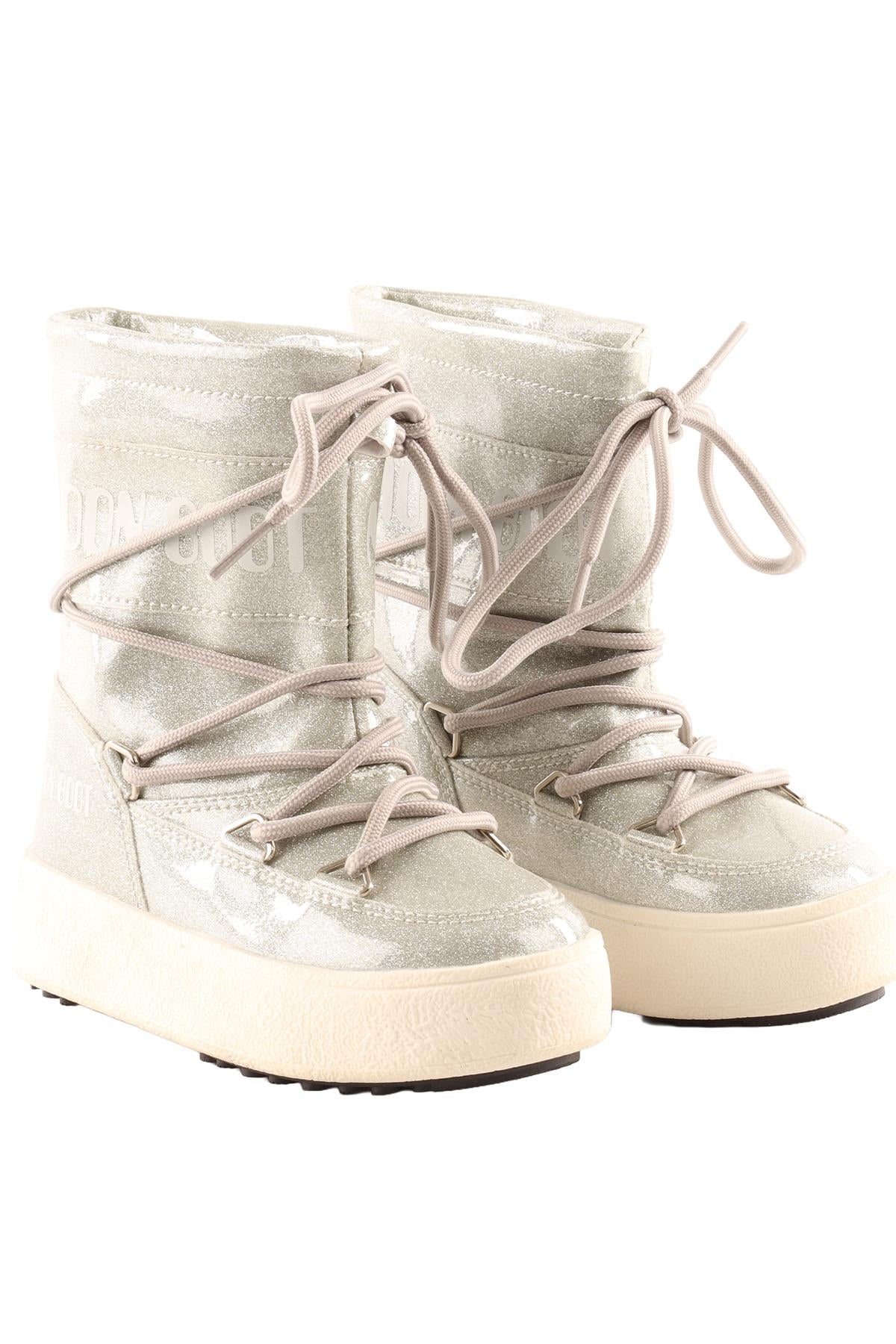 MOON BOOT SILVER KIDS GIRLS BOOTS EU 27 UK 9 US 10