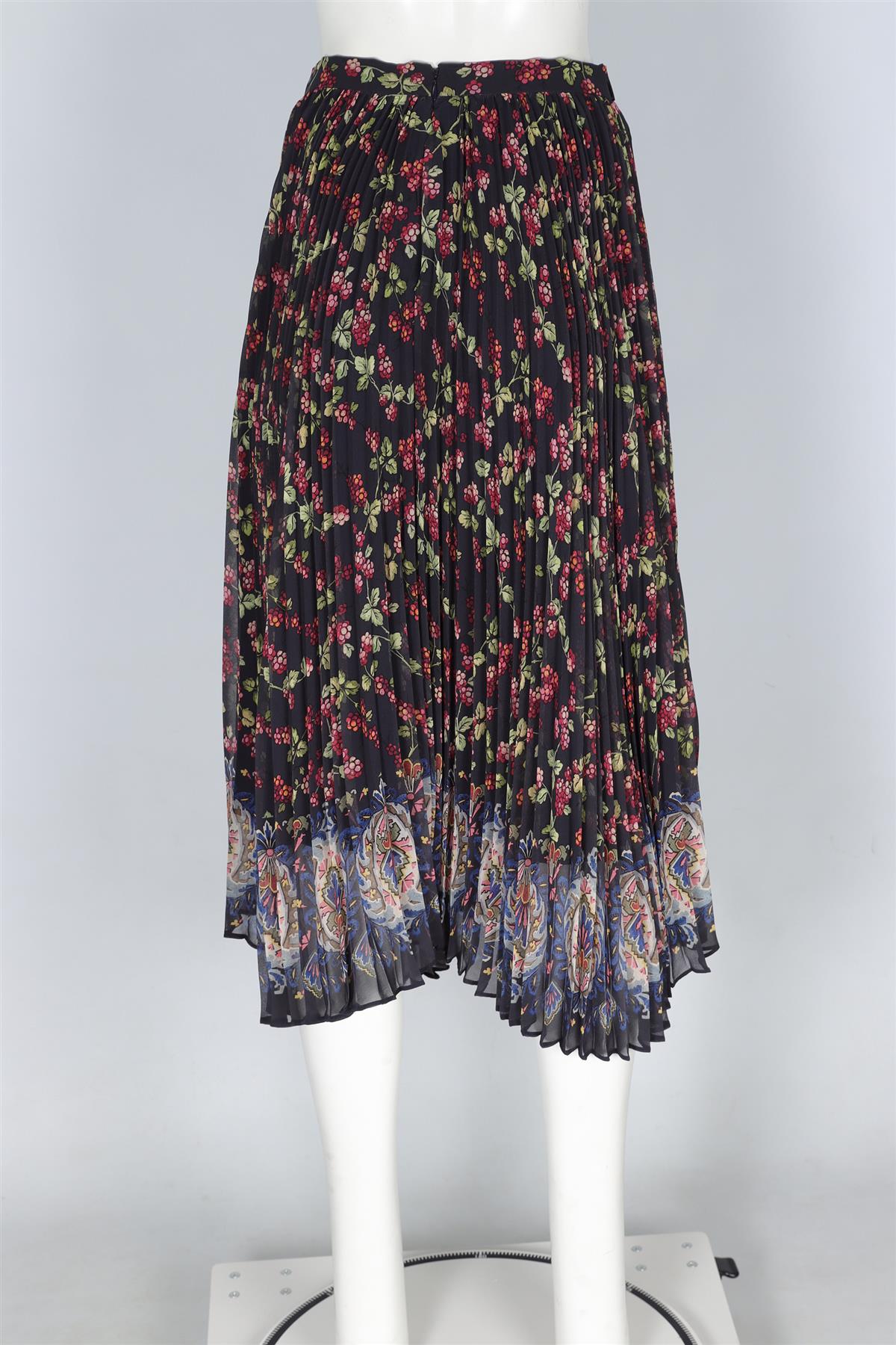 ETRO MULTI CHIFFON MIDI SKIRT IT 40 UK 8