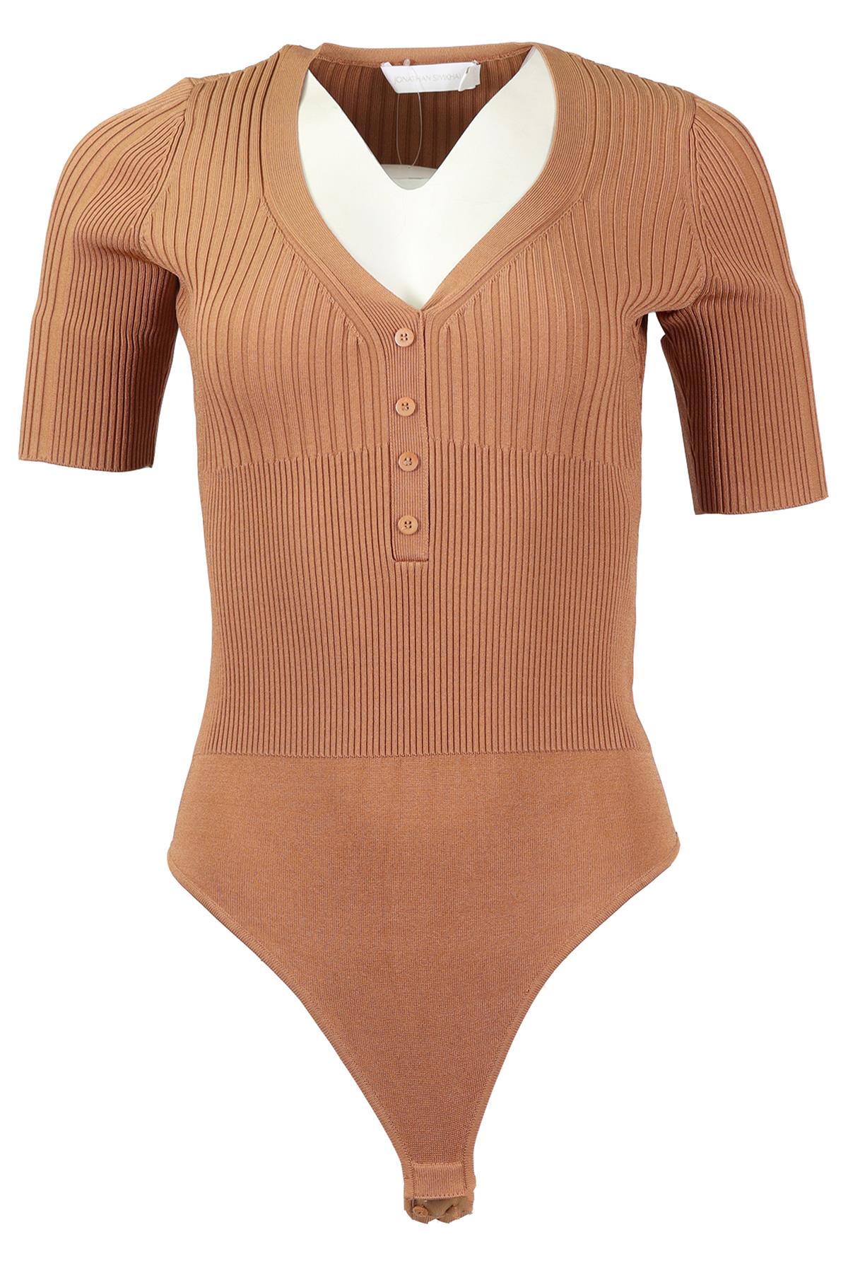 JONATHAN SIMKHAI KNIT BODYSUIT MEDIUM