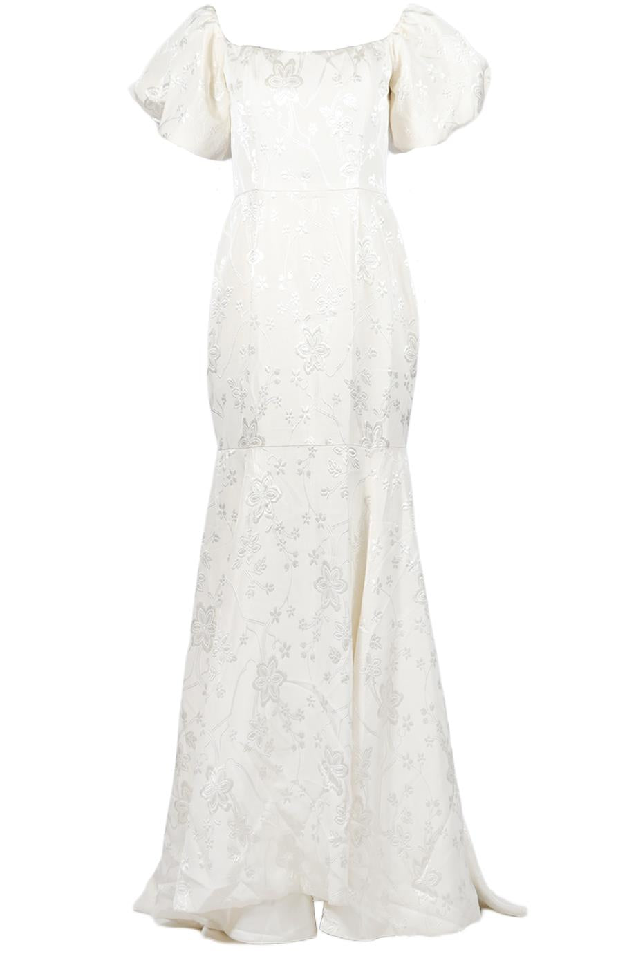 MARKARIAN JACQUARD SILK MAXI DRESS UK 8