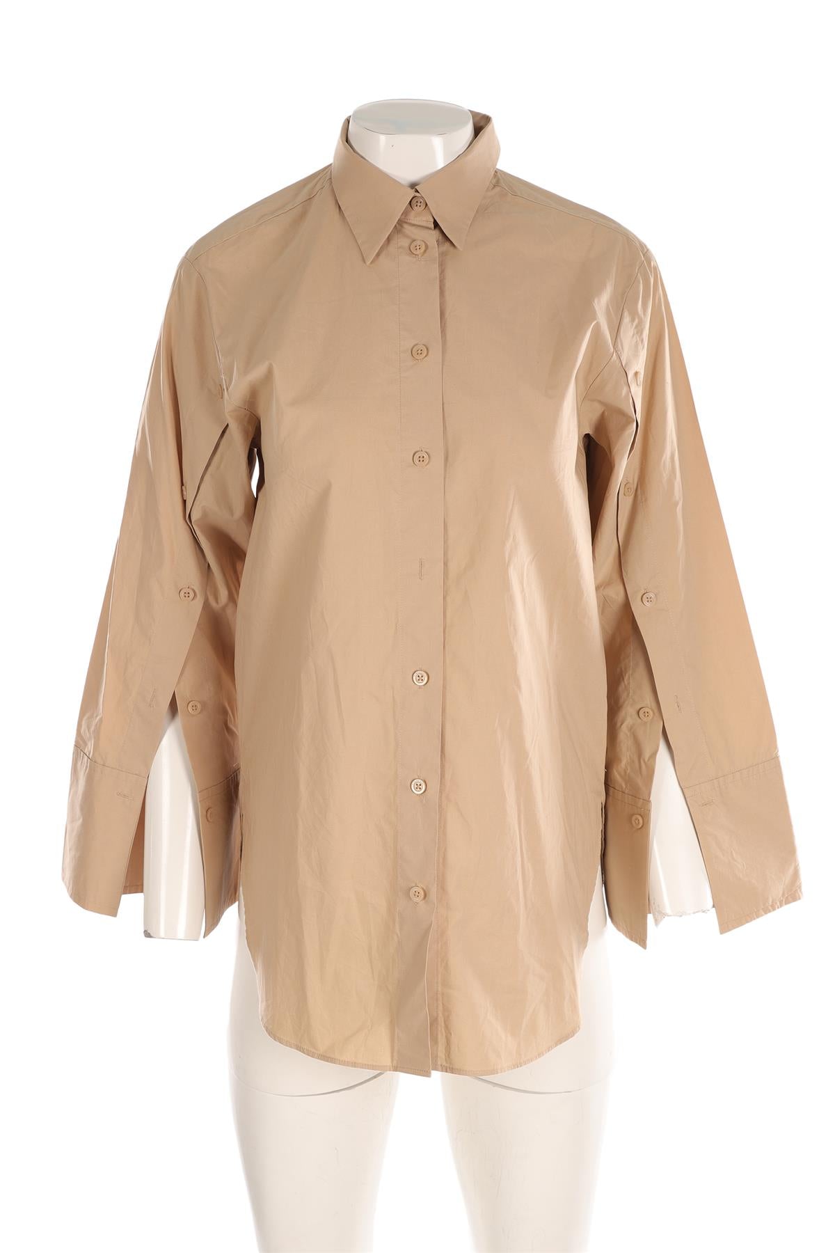 BY MARLENE BIRGER BEIGE COTTON SHIRT DE 34 UK 6