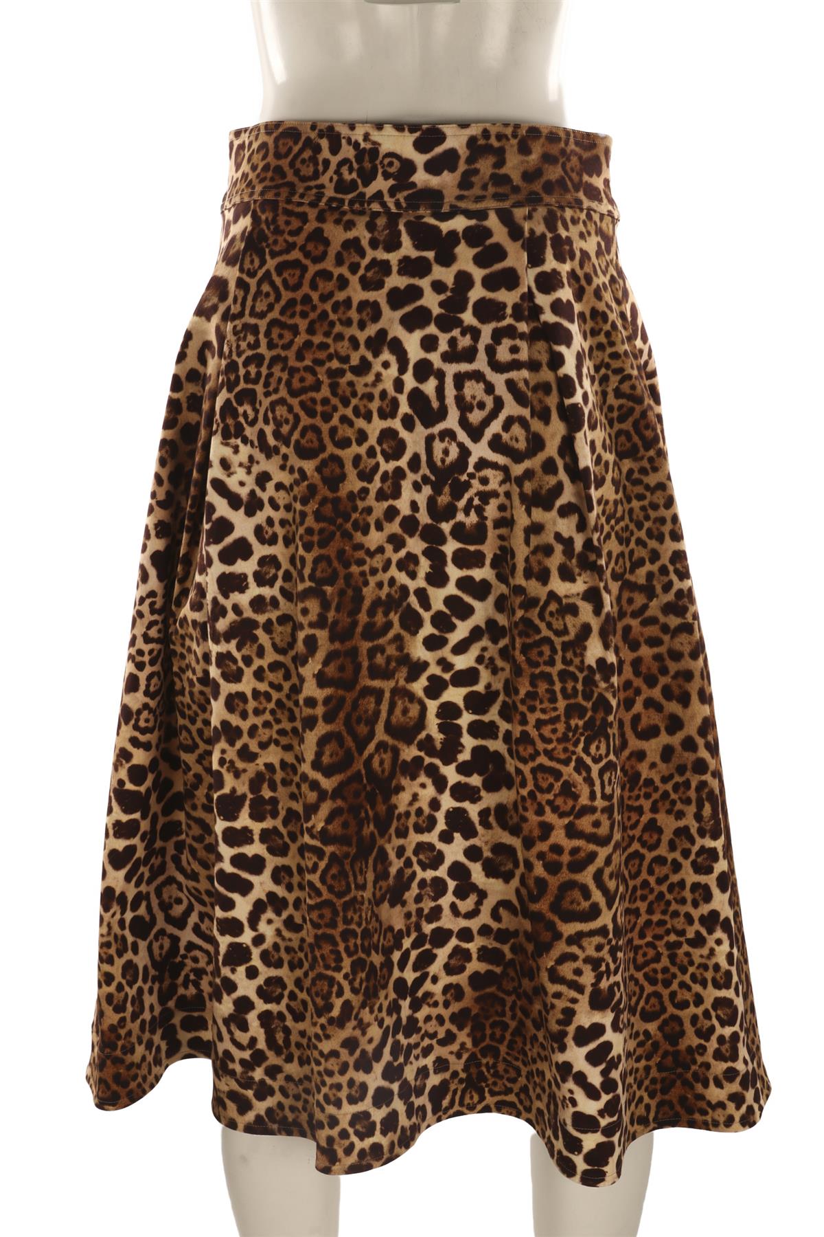 CAROLINA HERRERA BROWN COTTON MAXI SKIRT US 8 UK 12