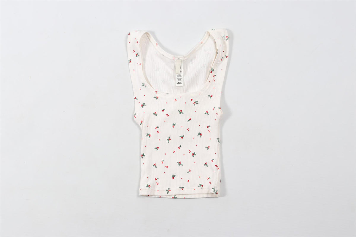 SKIMS CREAM COTTON TOP XXSMALL