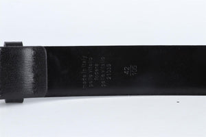 LANVIN BLACK MEN'S LEATHER BELT 105 CM