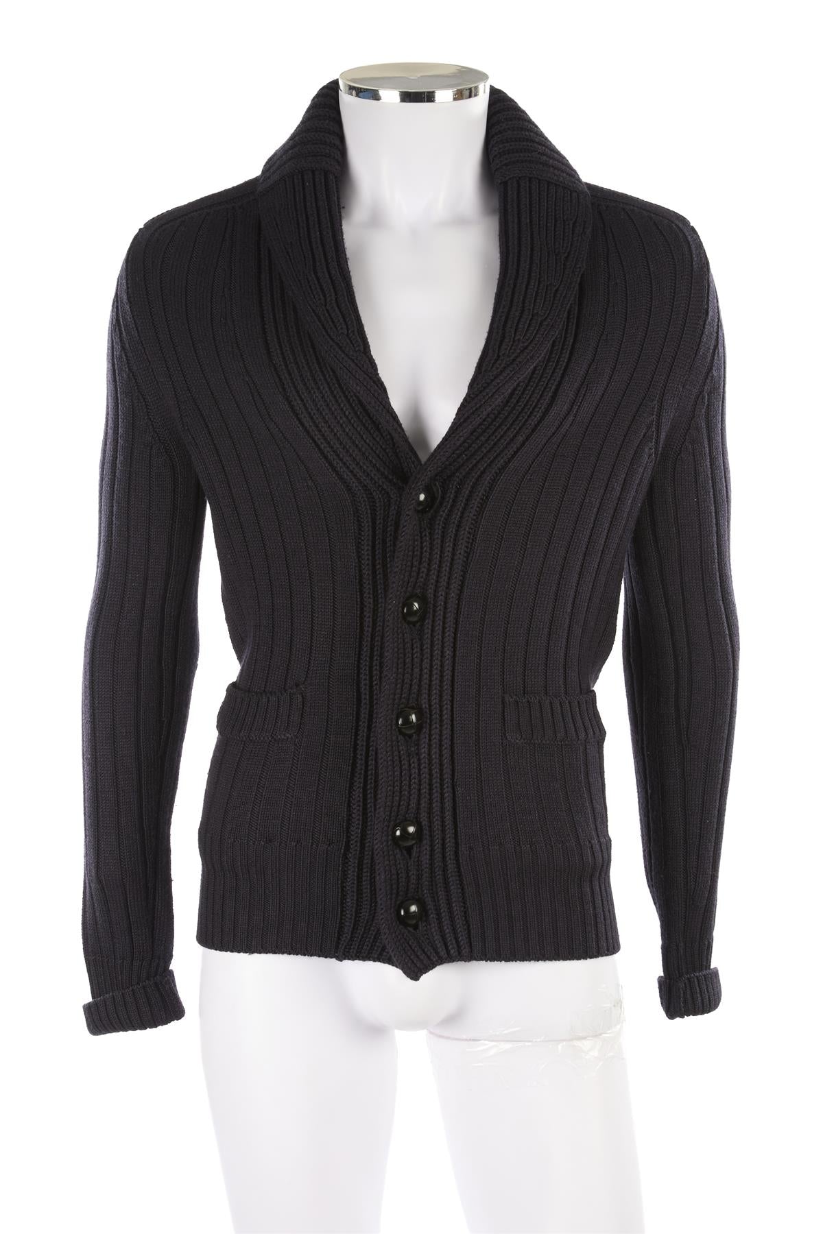 TOM FORD NAVY MEN'S WOOL CARDIGAN UK/US 36 FR 46 IT 46