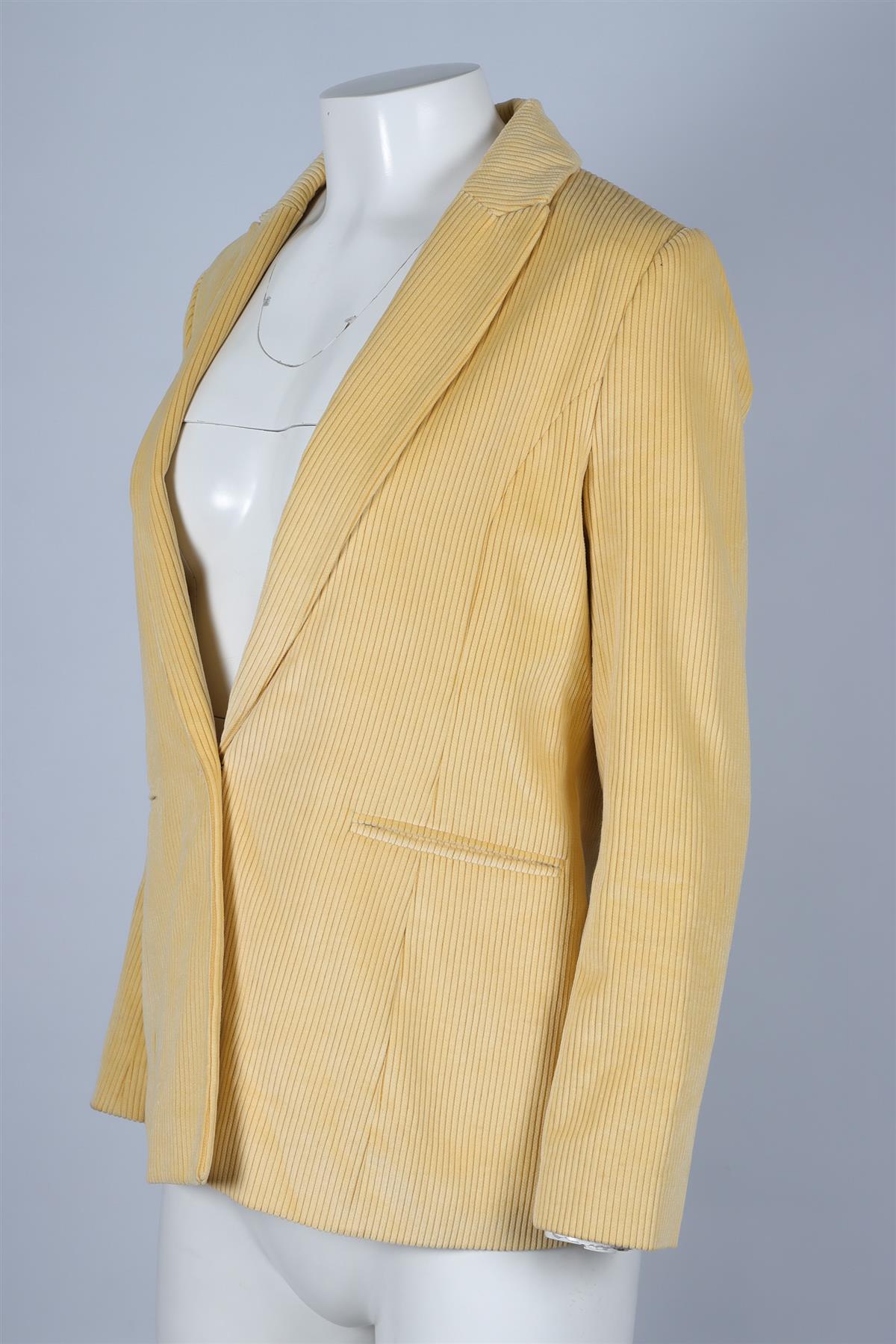 ME+EM YELLOW CORDUROY BLAZER UK 8