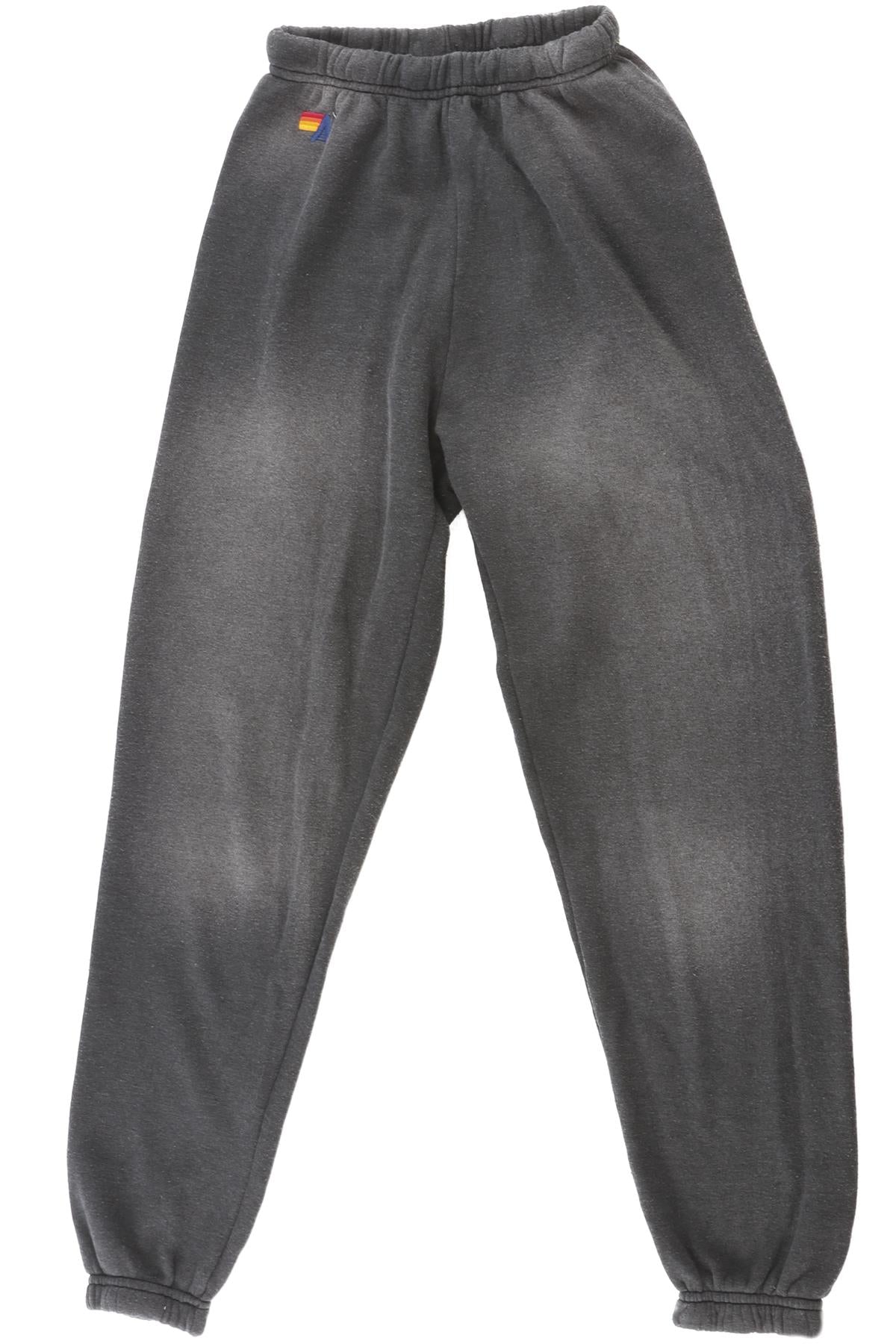 AVIATOR NATION GREY COTTON TRACK PANTS XSMALL