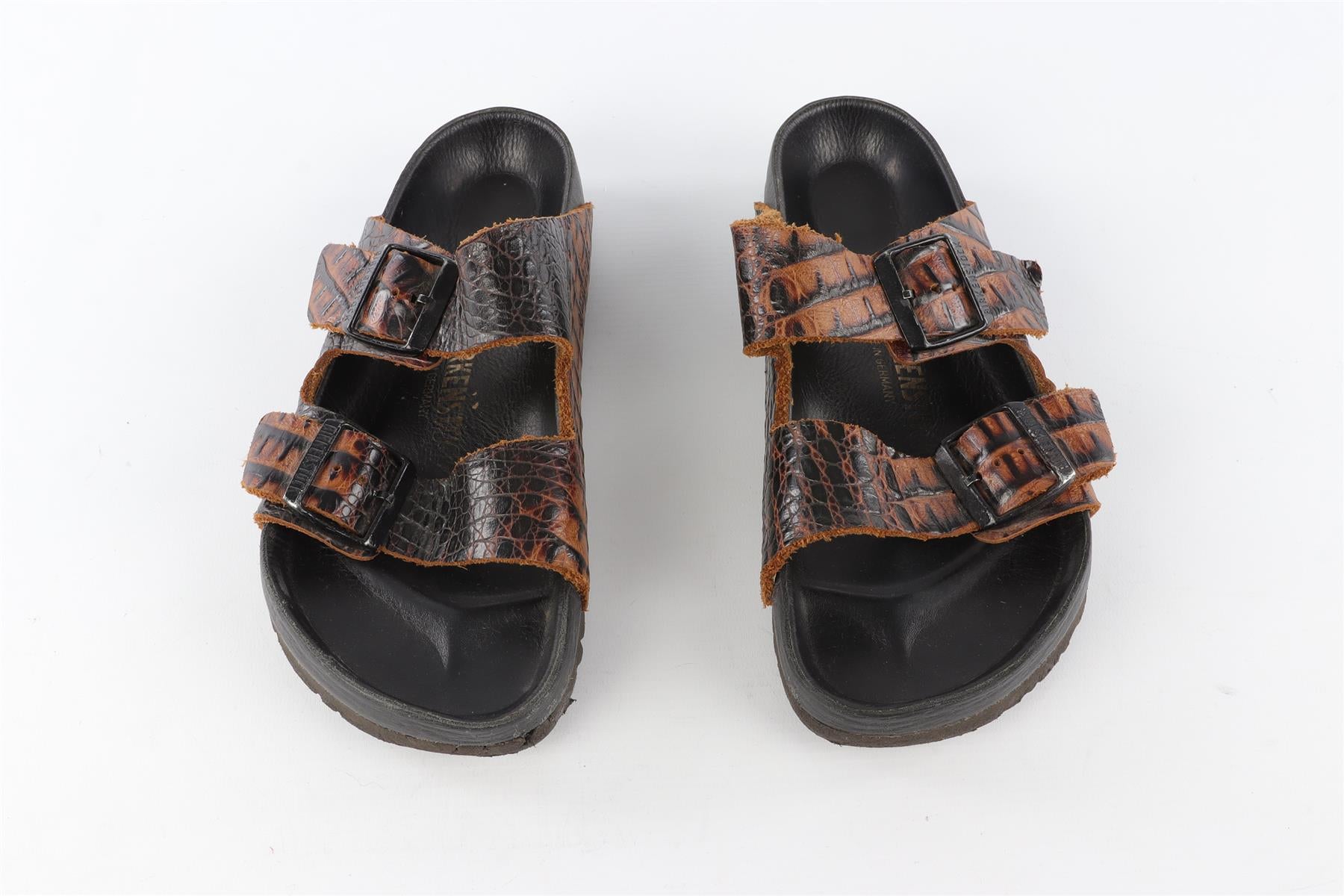 BIRKENSTOCK BROWN LEATHER SANDALS EU 38 UK 5 US 8