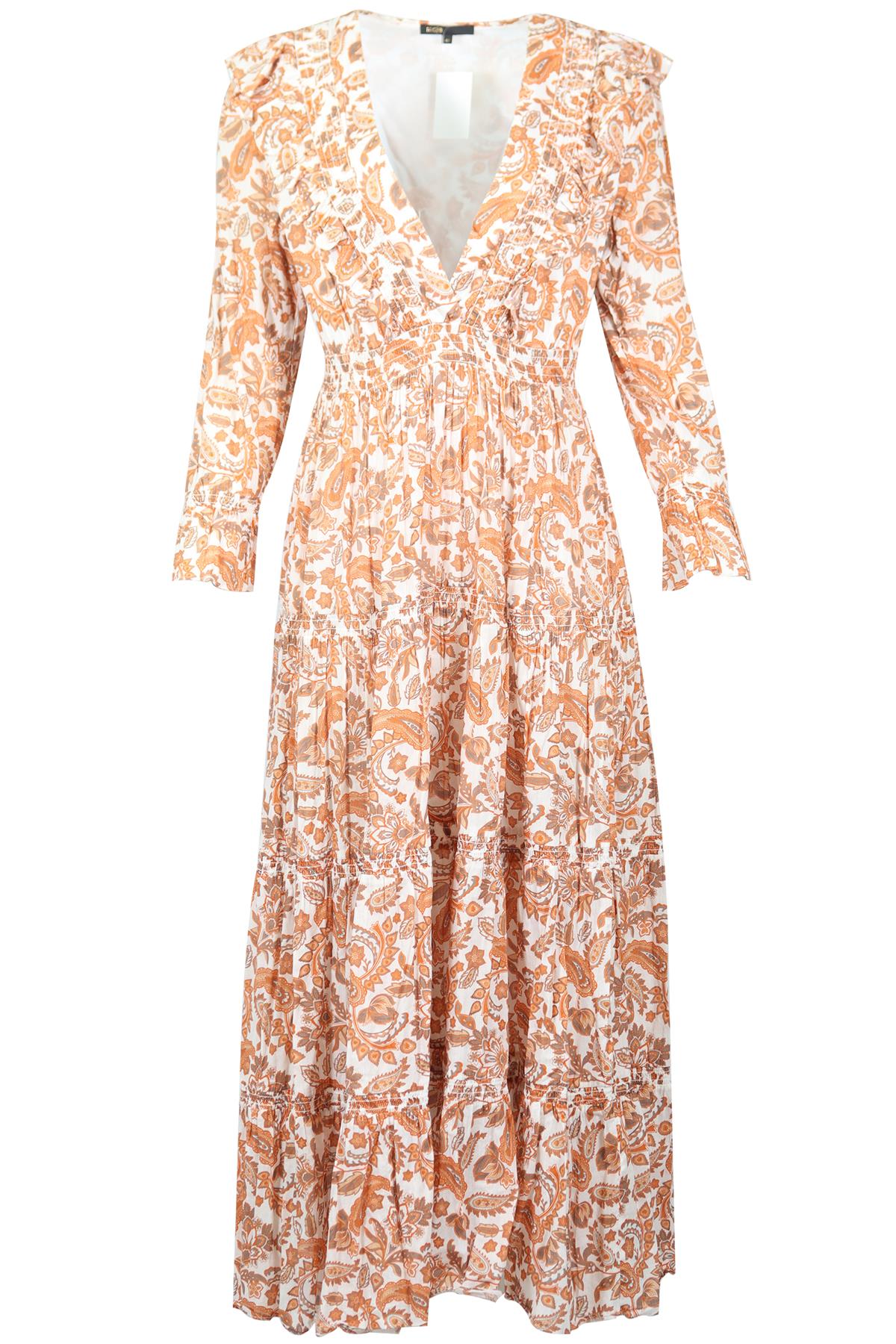 MAJE PRINTED MAXI DRESS UK 14