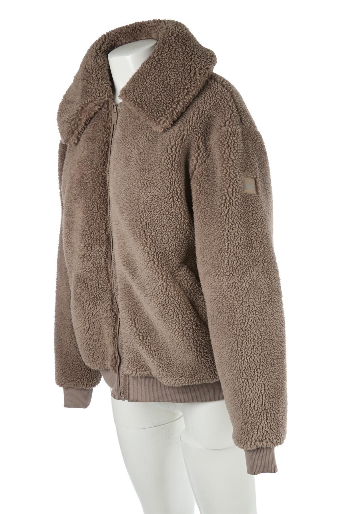 ALO YOGA TAUPE FLEECE JACKET MEDIUM