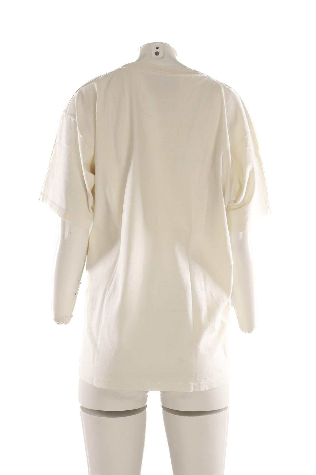 GUCCI + THE NORTH FACE CREAM COTTON T-SHIRT SMALL