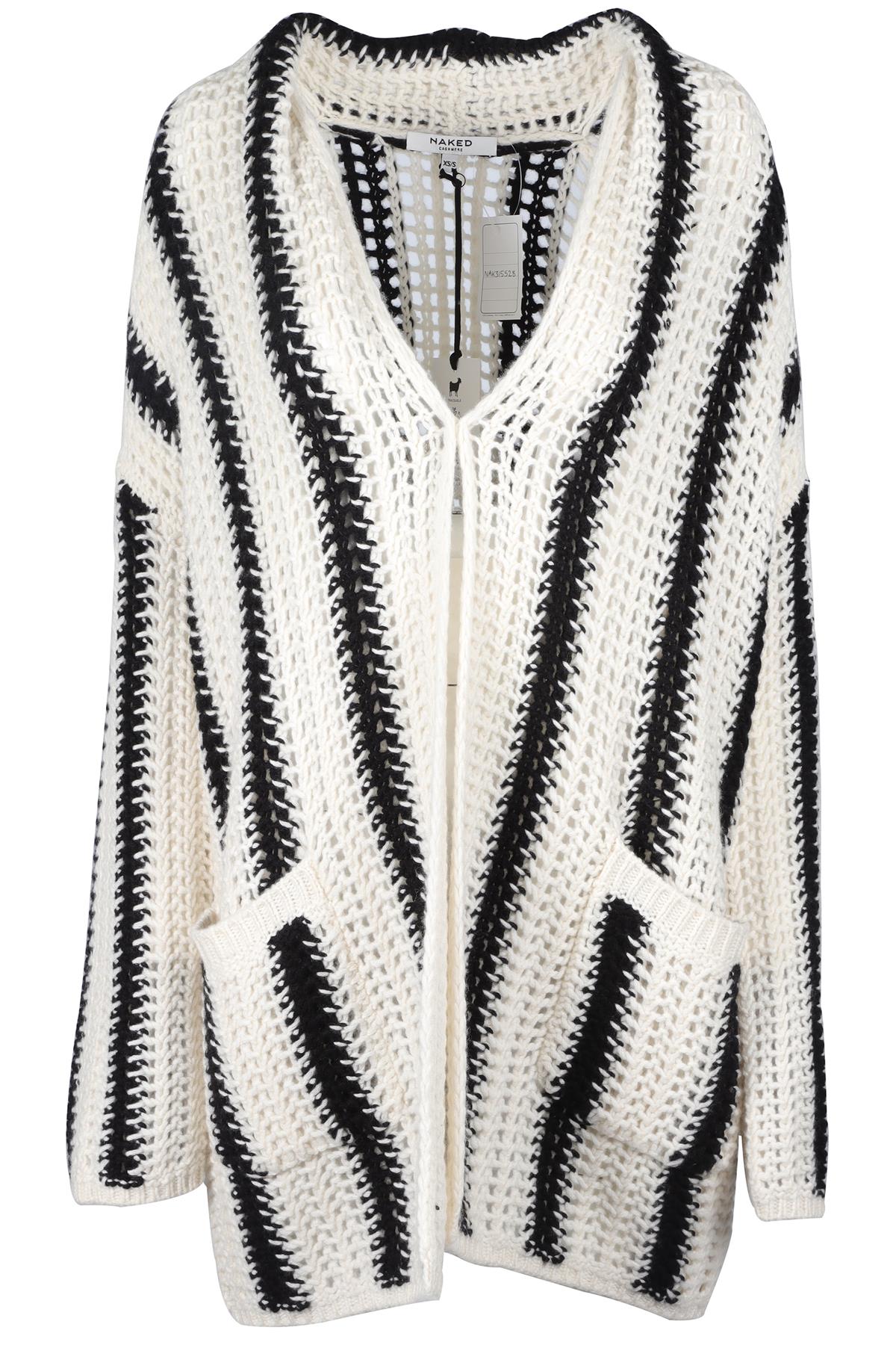 NAKED CASHMERE CREAM CASHMERE CARDIGAN XSMALL - SMALL