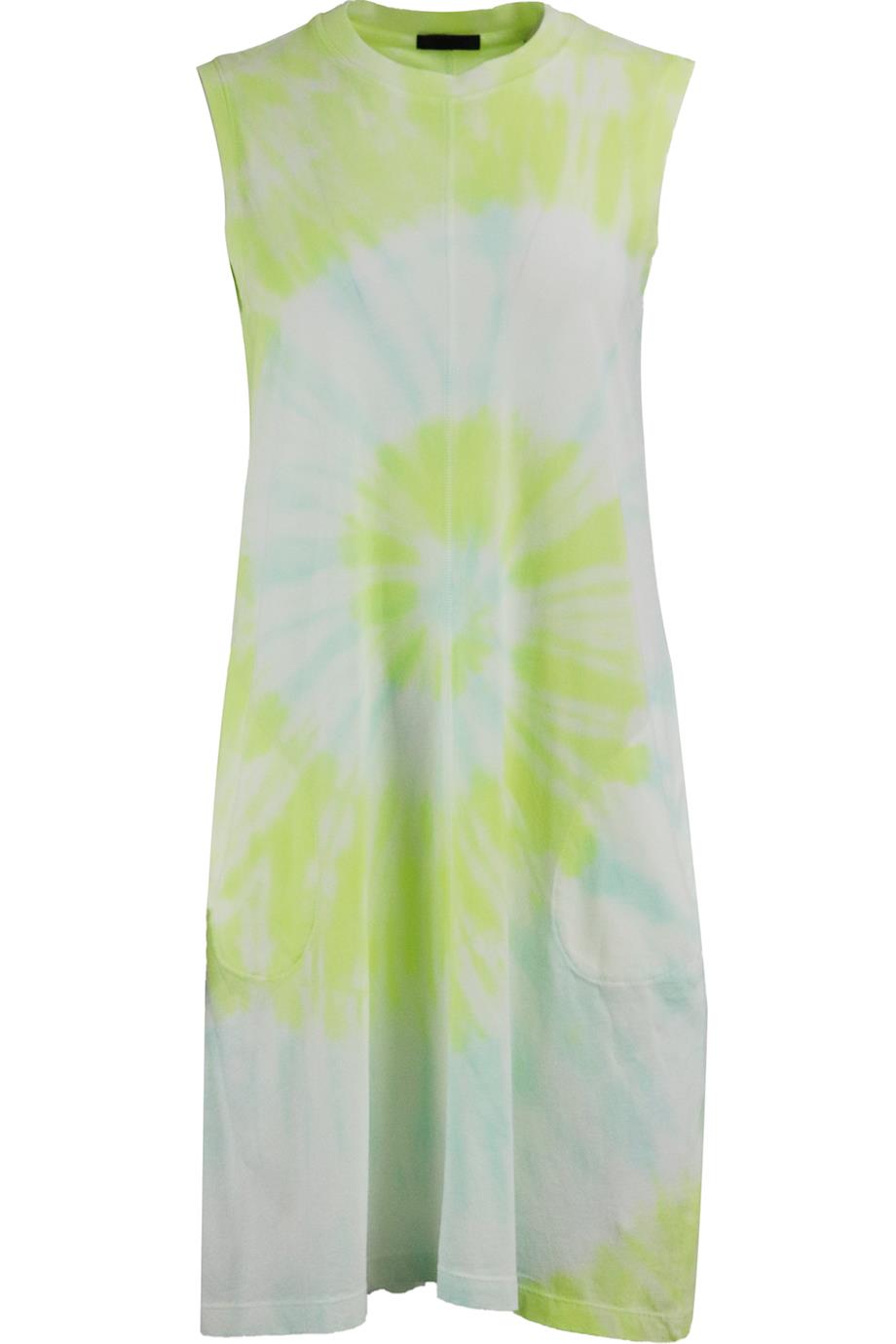 ATM ANTHONY THOMAS MELILLO TIE DYED COTTON JERSEY MINI DRESS SMALL