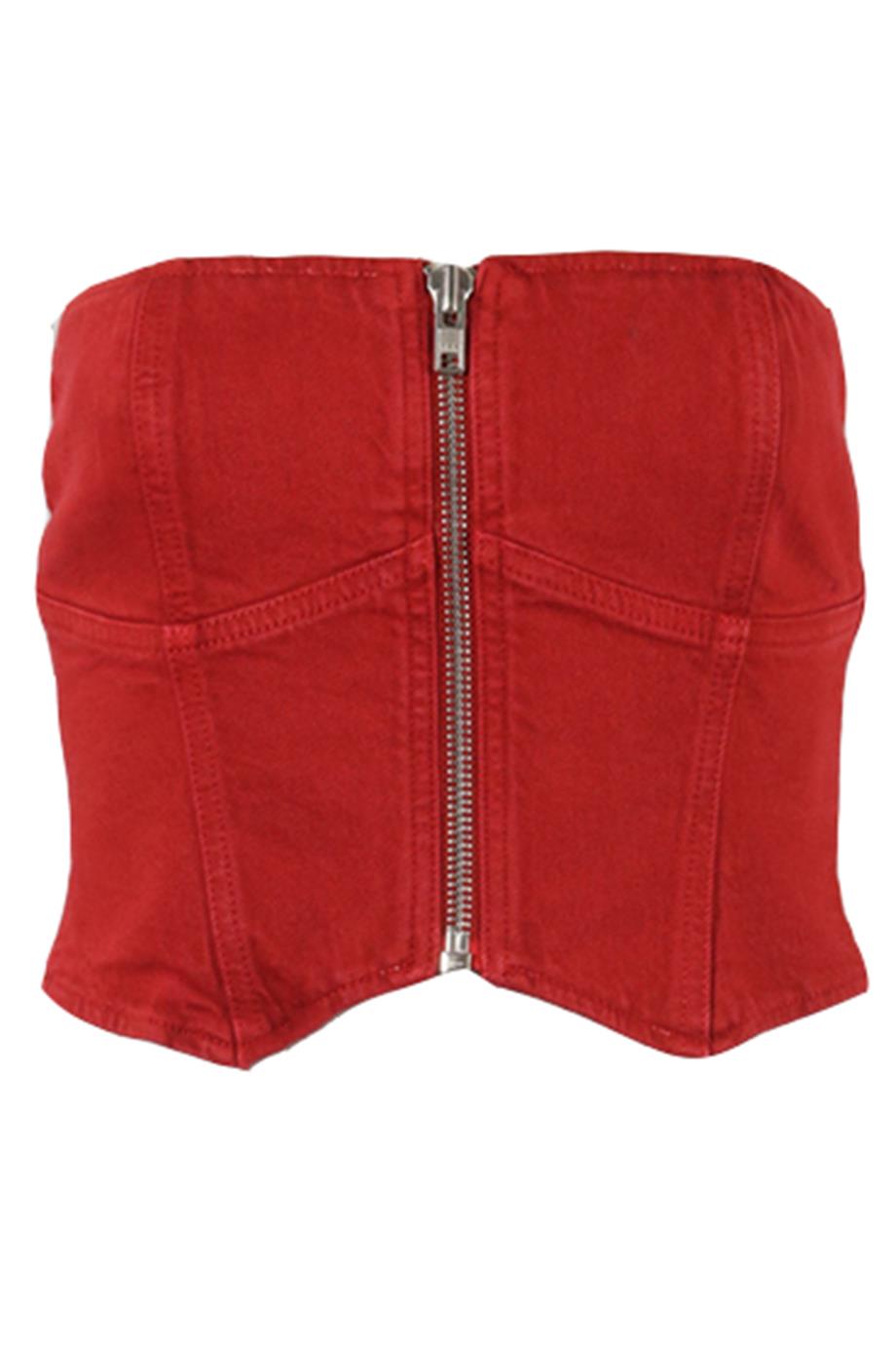 REFORMATION DENIM CORSET US 2 UK 6