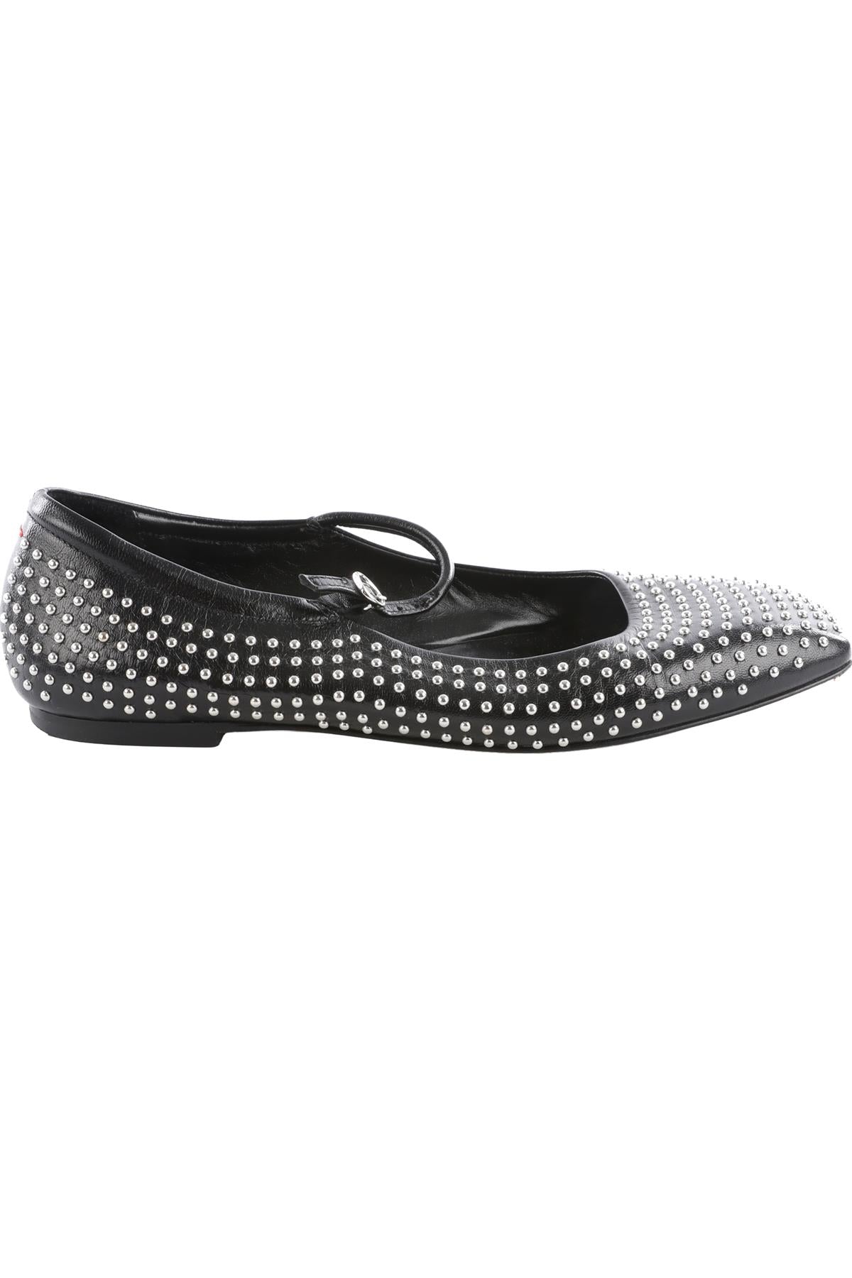 Aeyde Black Leather Ballet Flats EU 39 UK 6 US 9