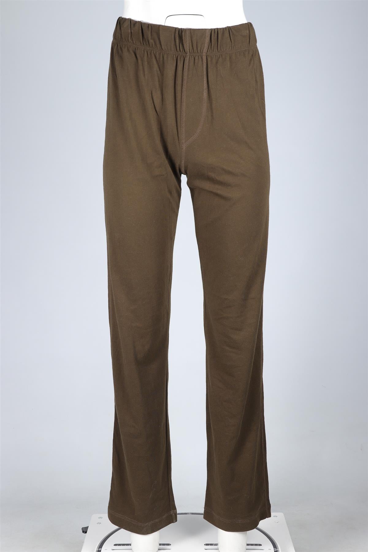 ETERNE KHAKI COTTON TRACK PANTS XSMALL