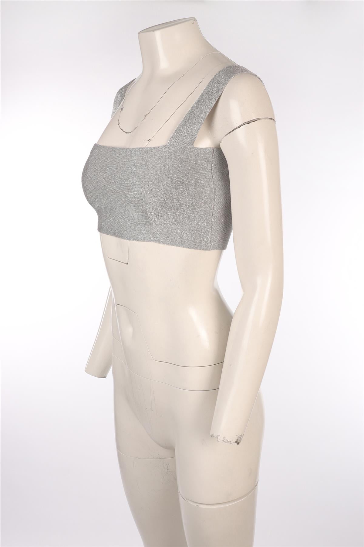 VB BODY SILVER KNIT TOP UK 10