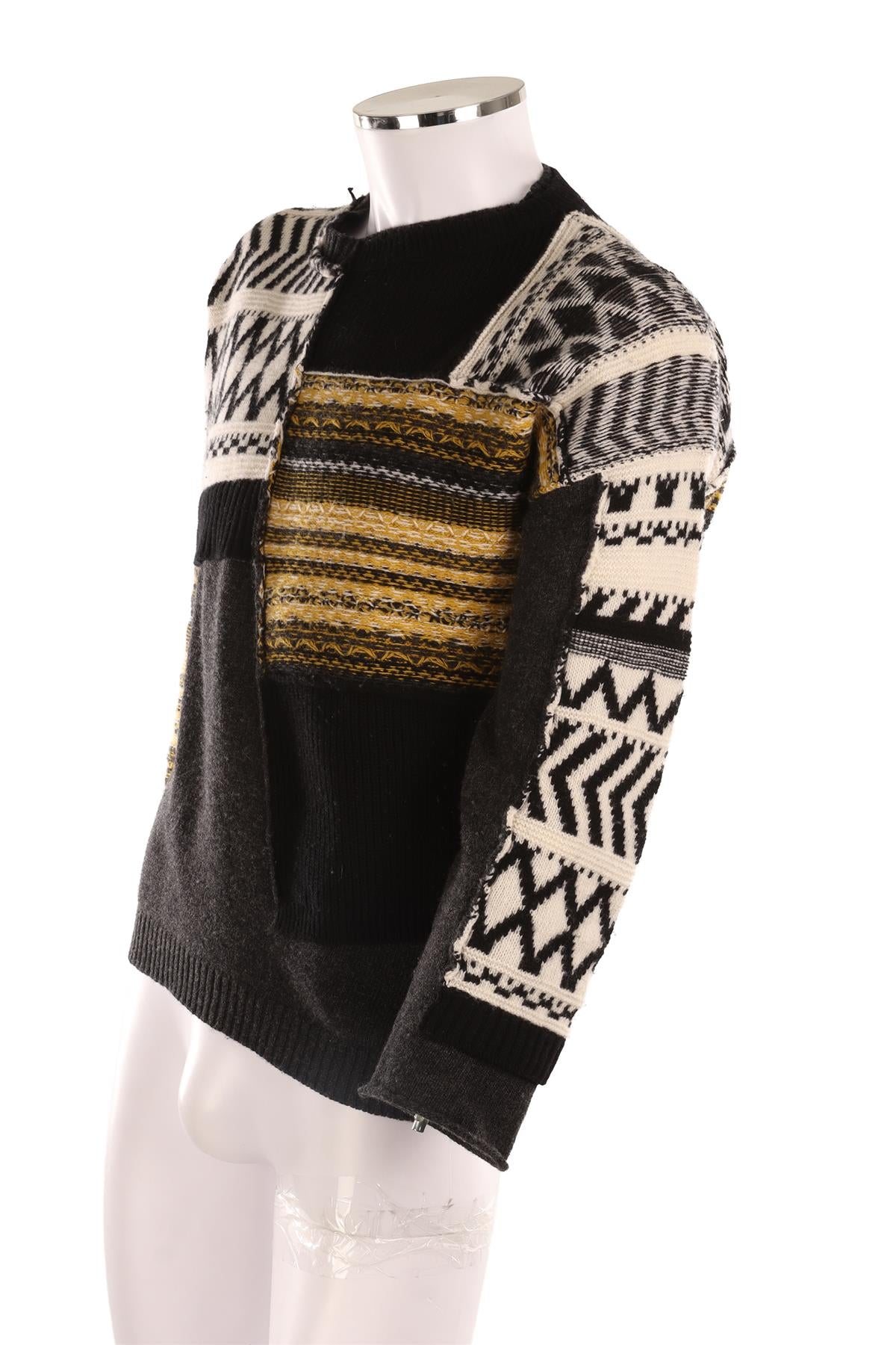 ISABEL BENENATO MULTI MEN'S WOOL SWEATER SMALL