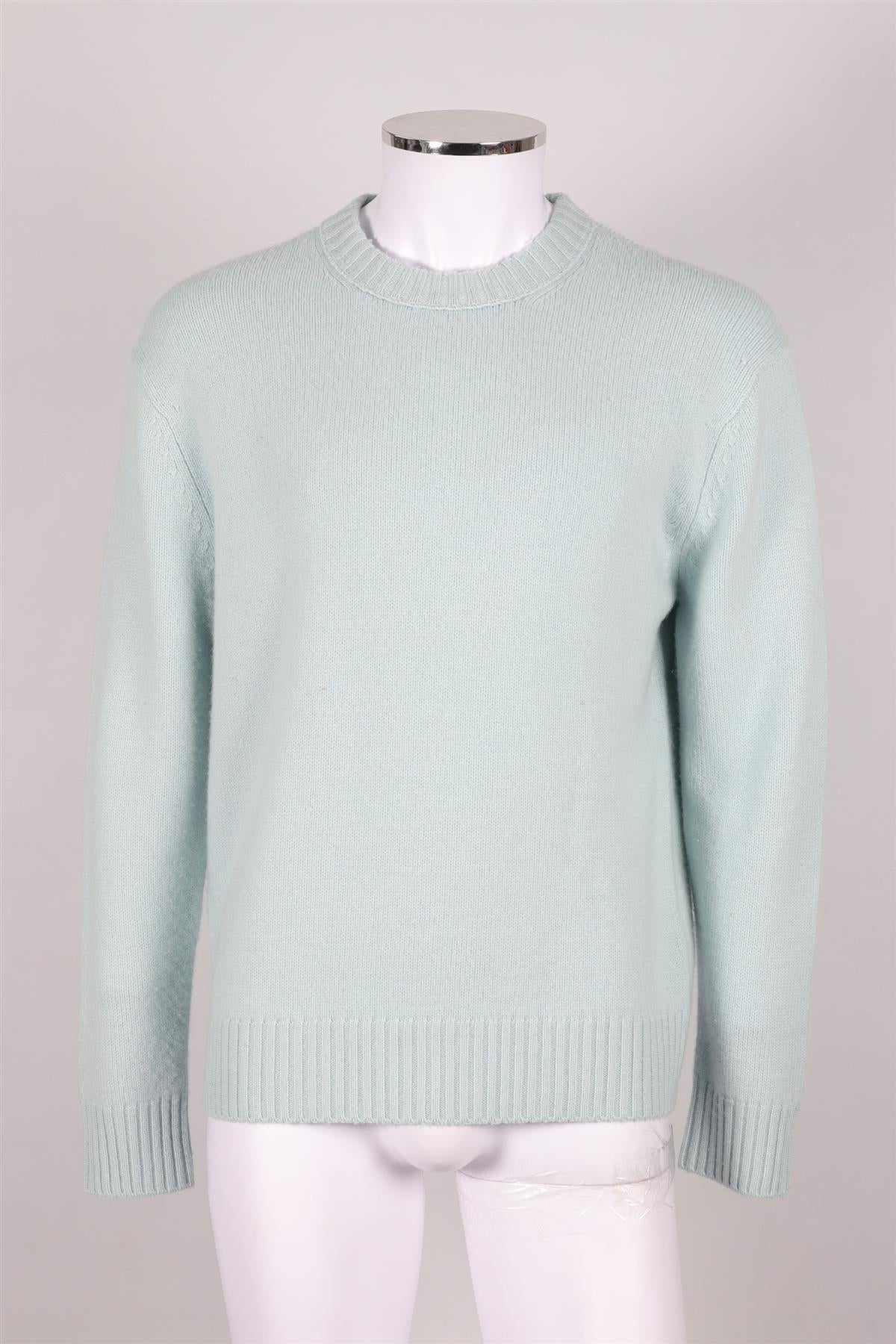 FRAME BLUE MEN'S CASHMERE SWEATER MEDIUM
