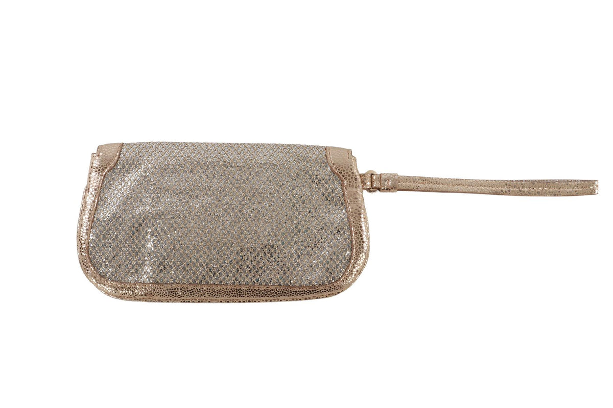SILVER GLITTER CLUTCH
