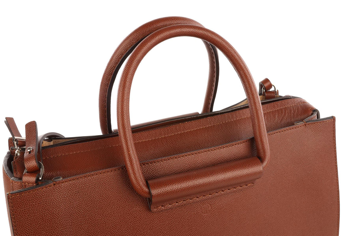 THE ROW BROWN CLASSIC 5 LEATHER TOTE BAG