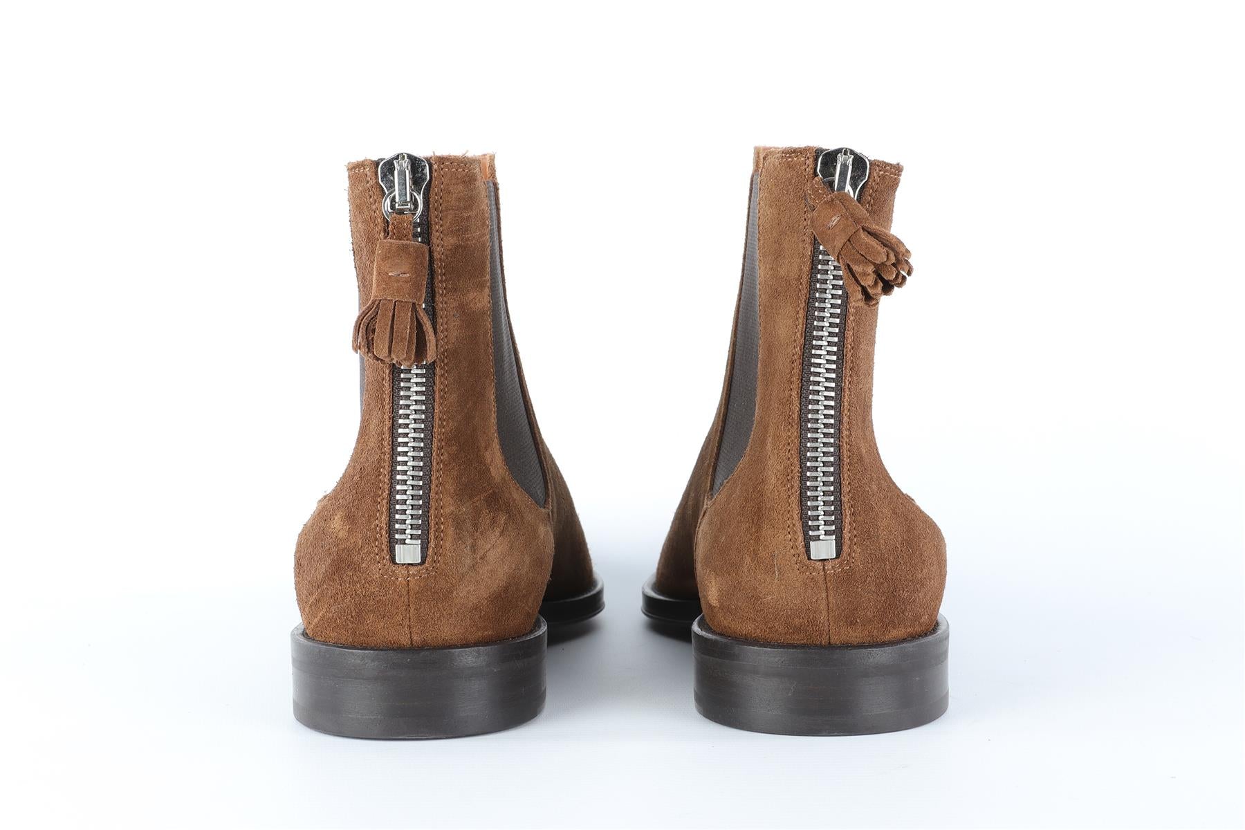 GIVENCHY BROWN MEN'S SUEDE ANKLE BOOTS EU 42 UK 8 US 9